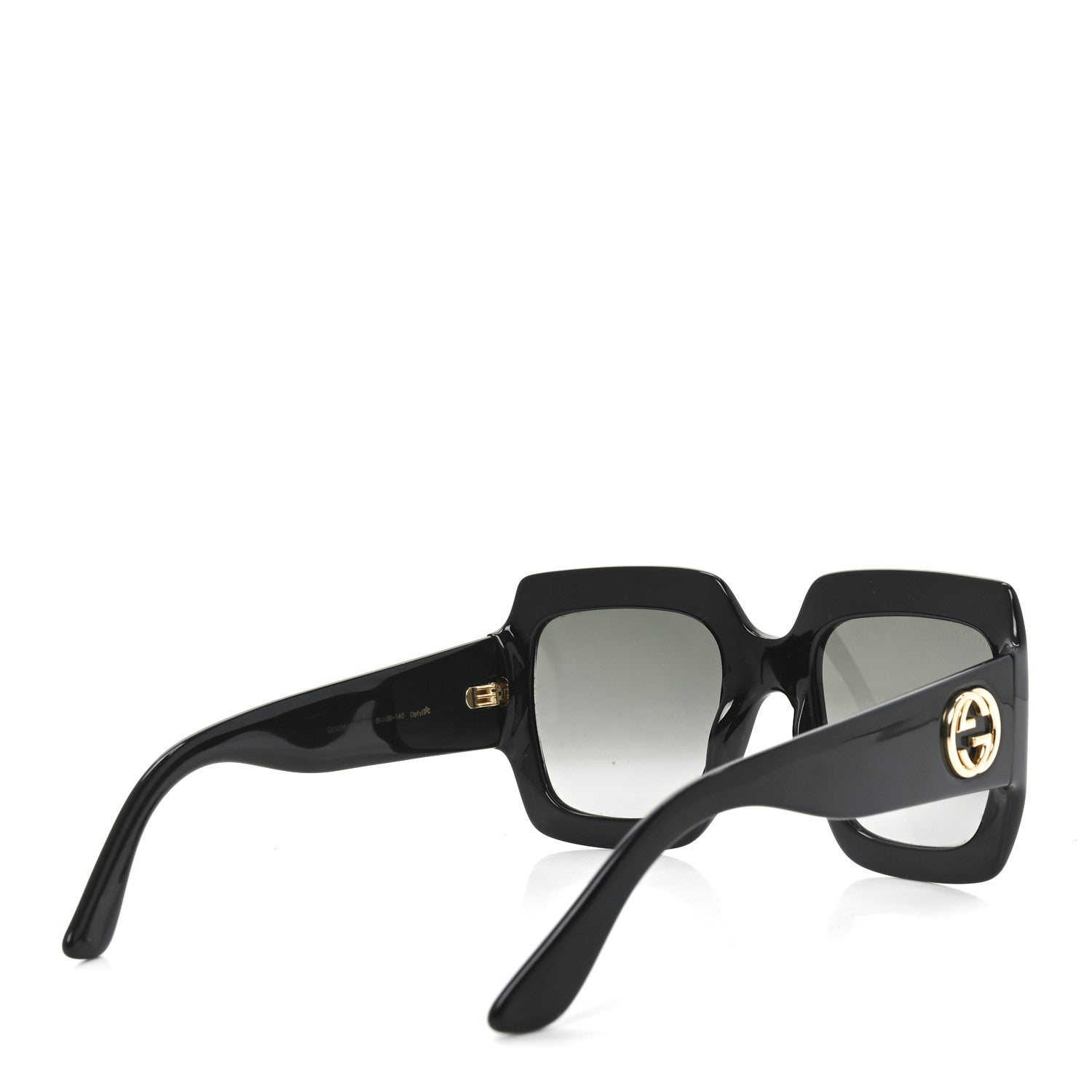 Acetate Square Frame Sunglasses GG0053S Black
