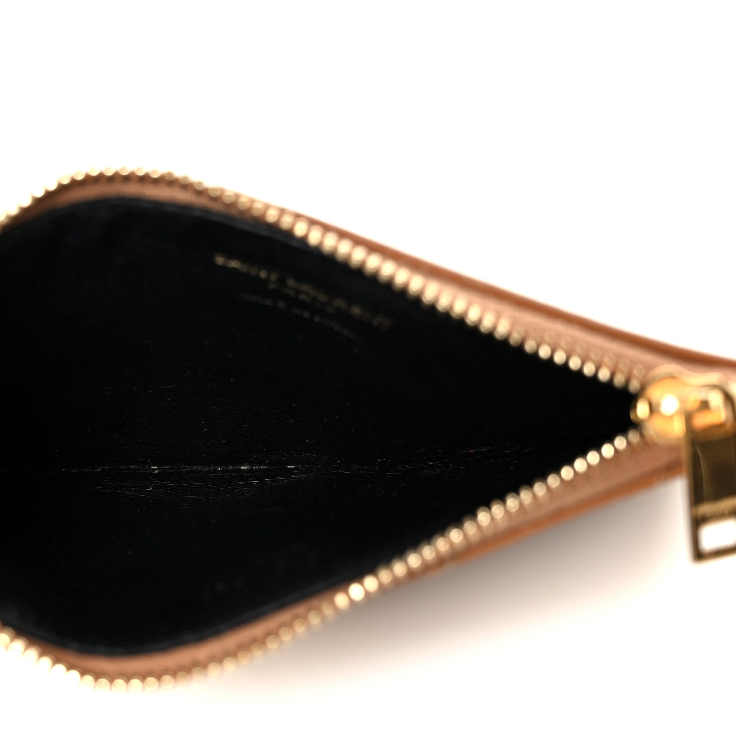 Monogram Grain de Poudre 5 Fragments Zip Pouch Card Holder Dark Natural