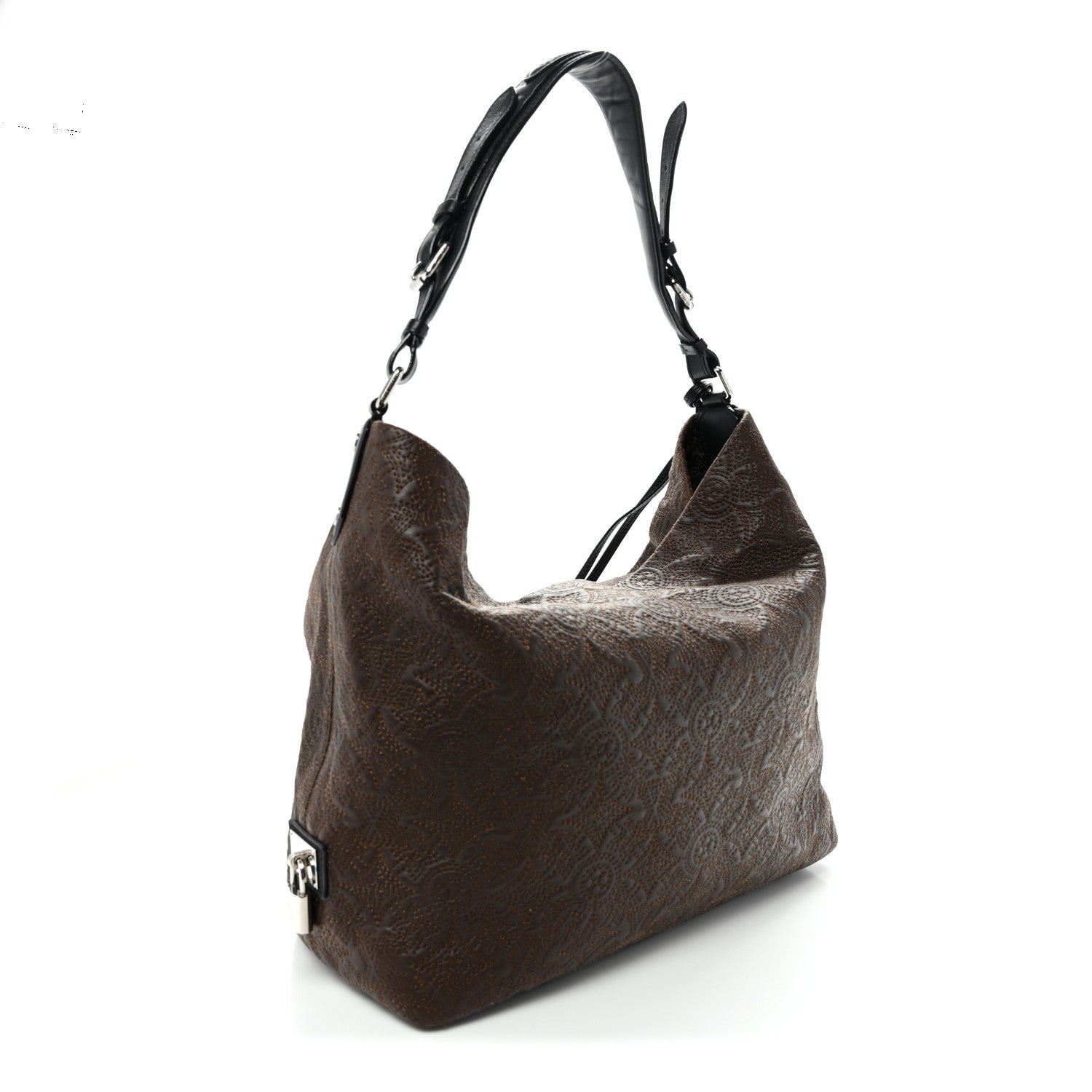 Monogram Lambskin Antheia Hobo PM Chocolat