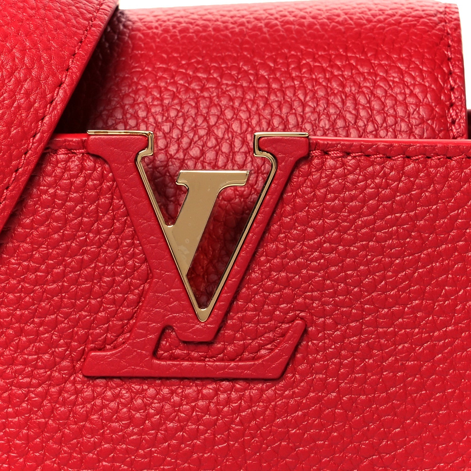 Taurillon Mini Capucines Scarlet