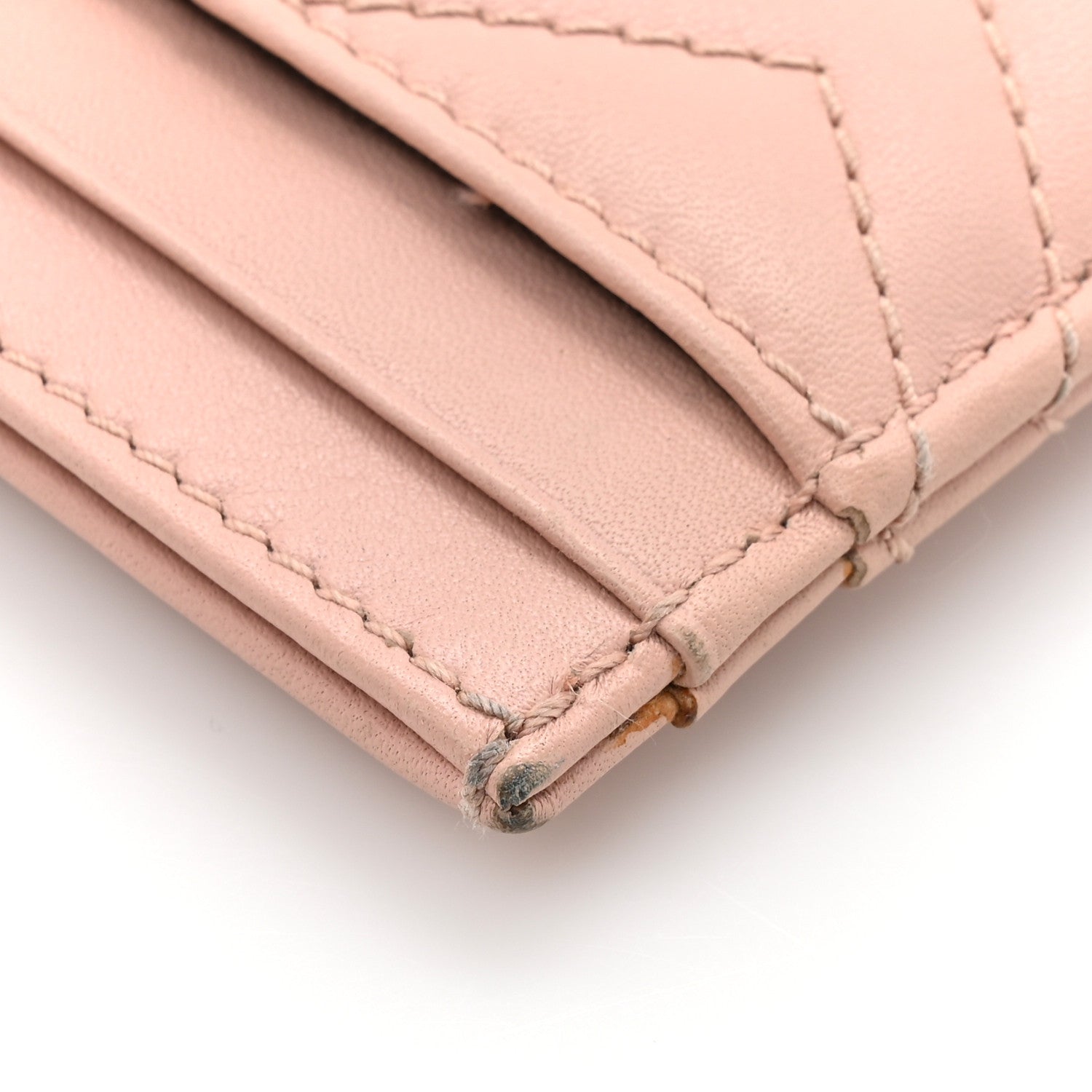 Calfskin Matelasse GG Marmont Card Holder Perfect Pink