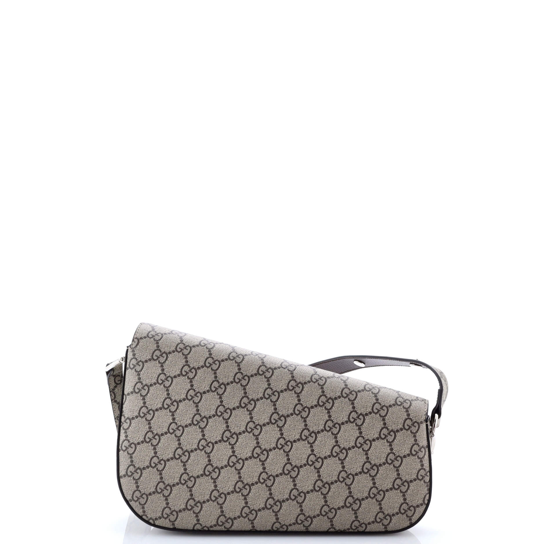 Horsebit 1955 Asymmetric Shoulder Bag GG Coated Canvas Small