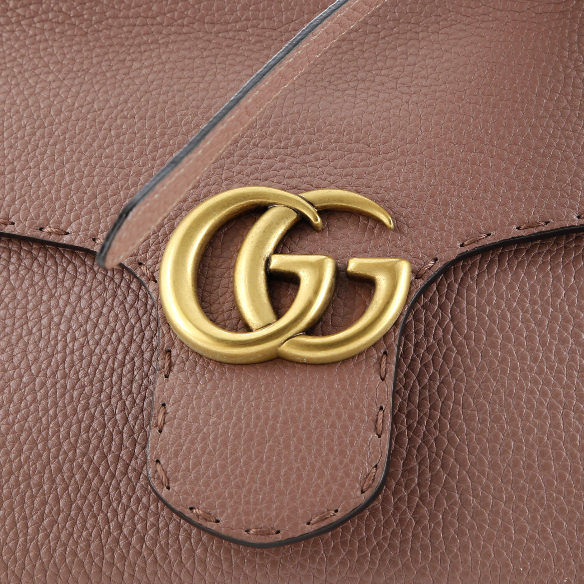 GG Marmont Top Handle Bag Leather Mini