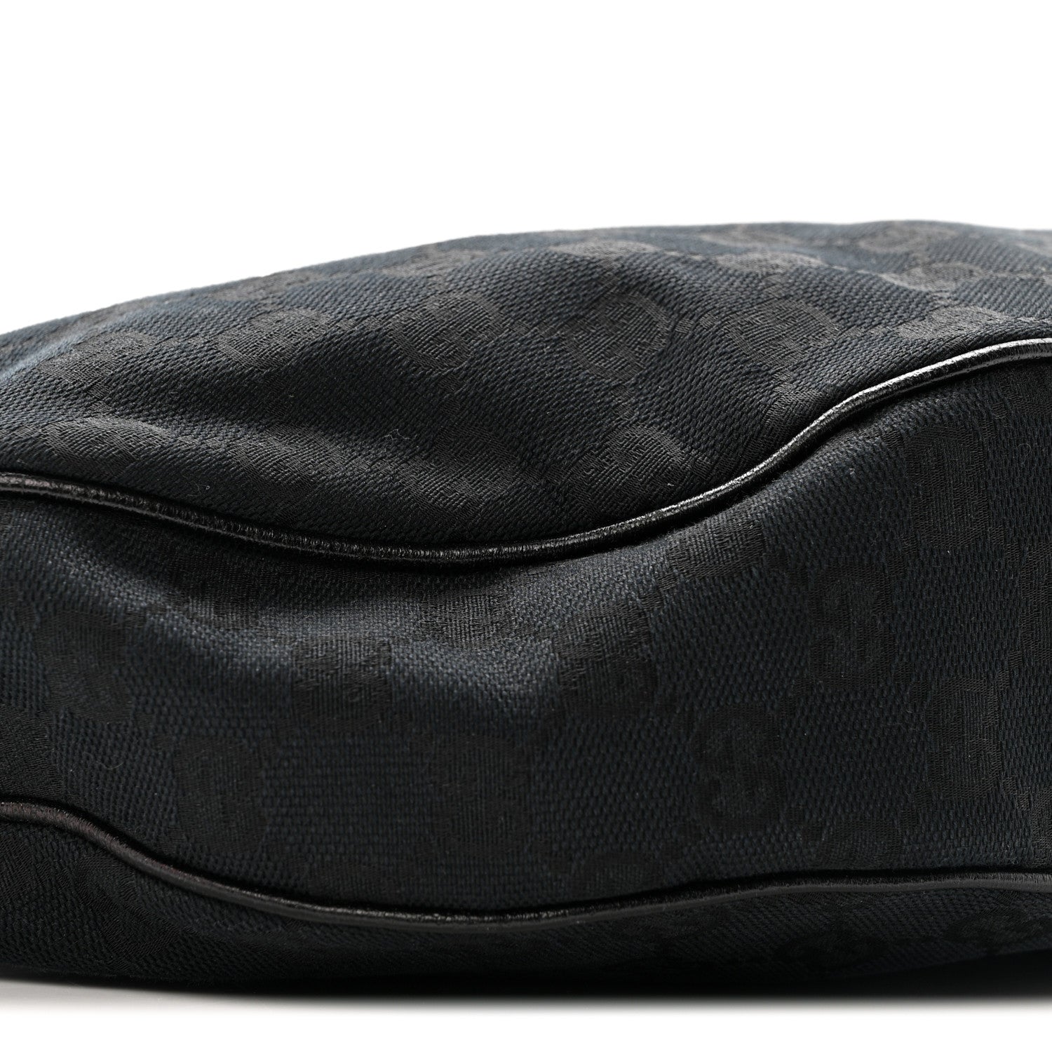Monogram Half Moon Bamboo Ring Hobo Black