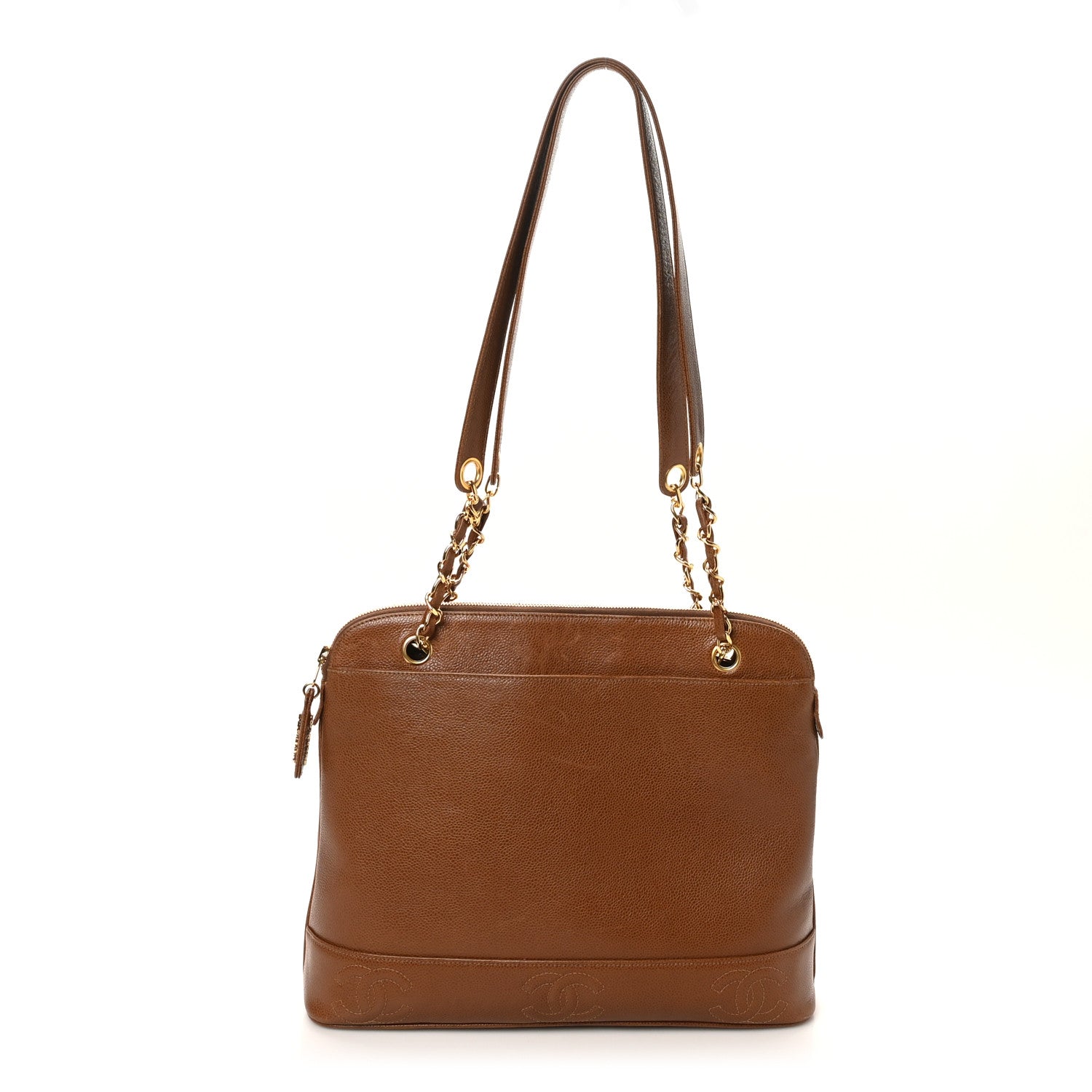 Caviar CC Shoulder Bag Brown