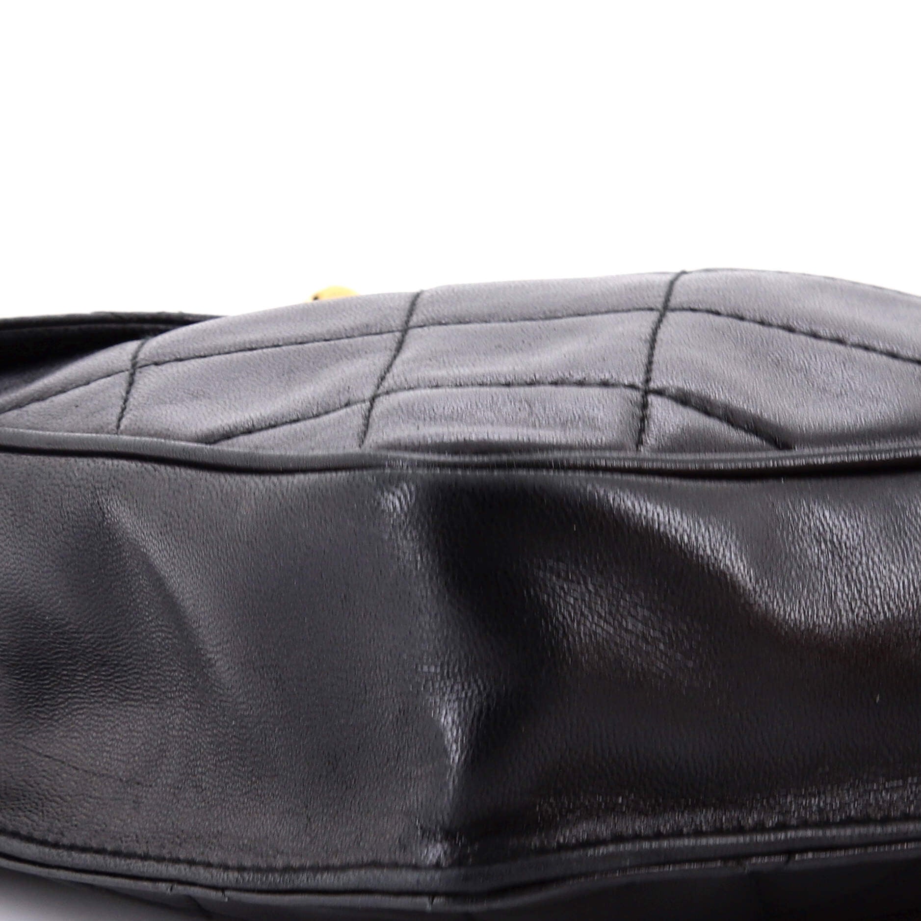 Vintage Square CC Flap Bag Quilted Lambskin Medium