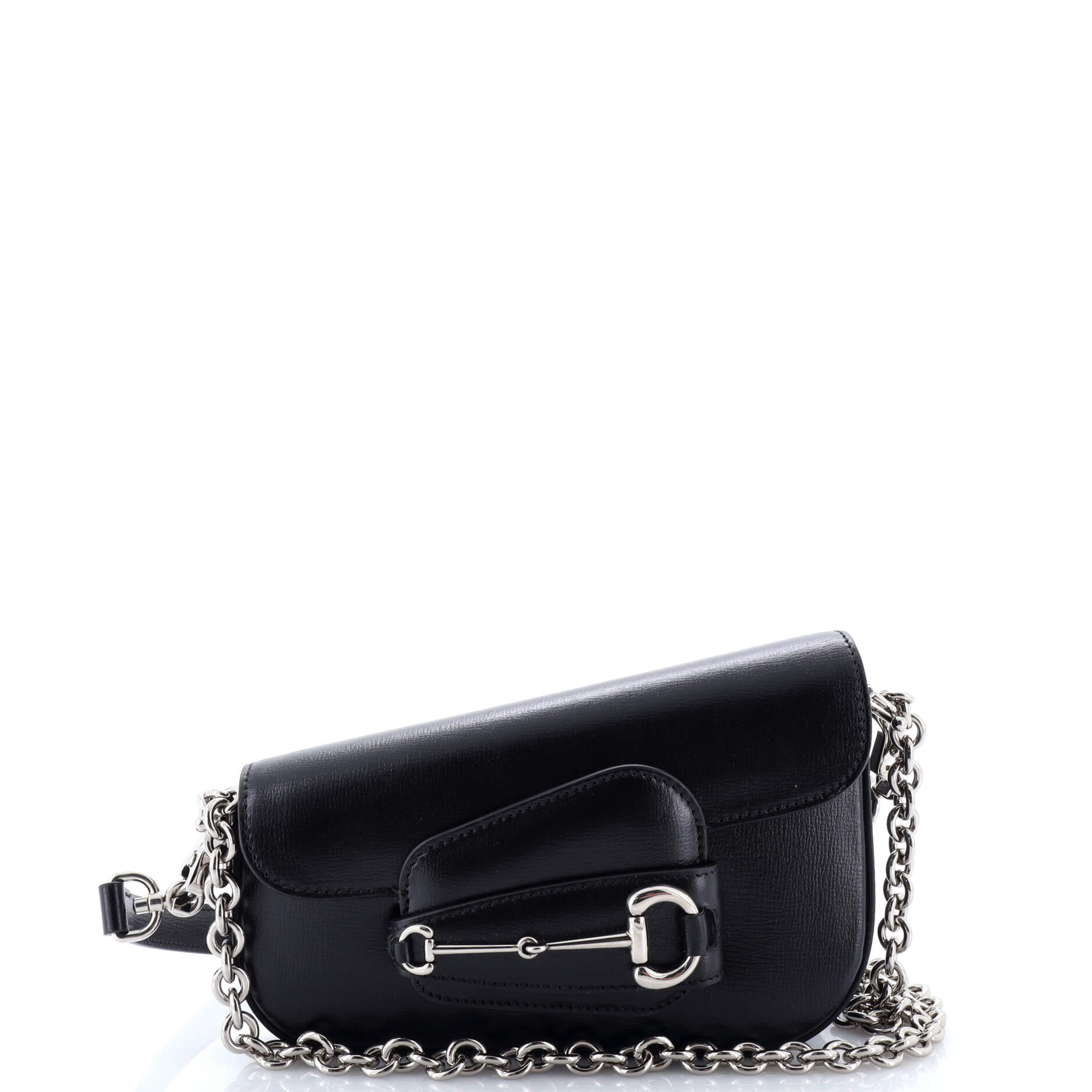 Horsebit 1955 Asymmetric Shoulder Bag Leather Mini