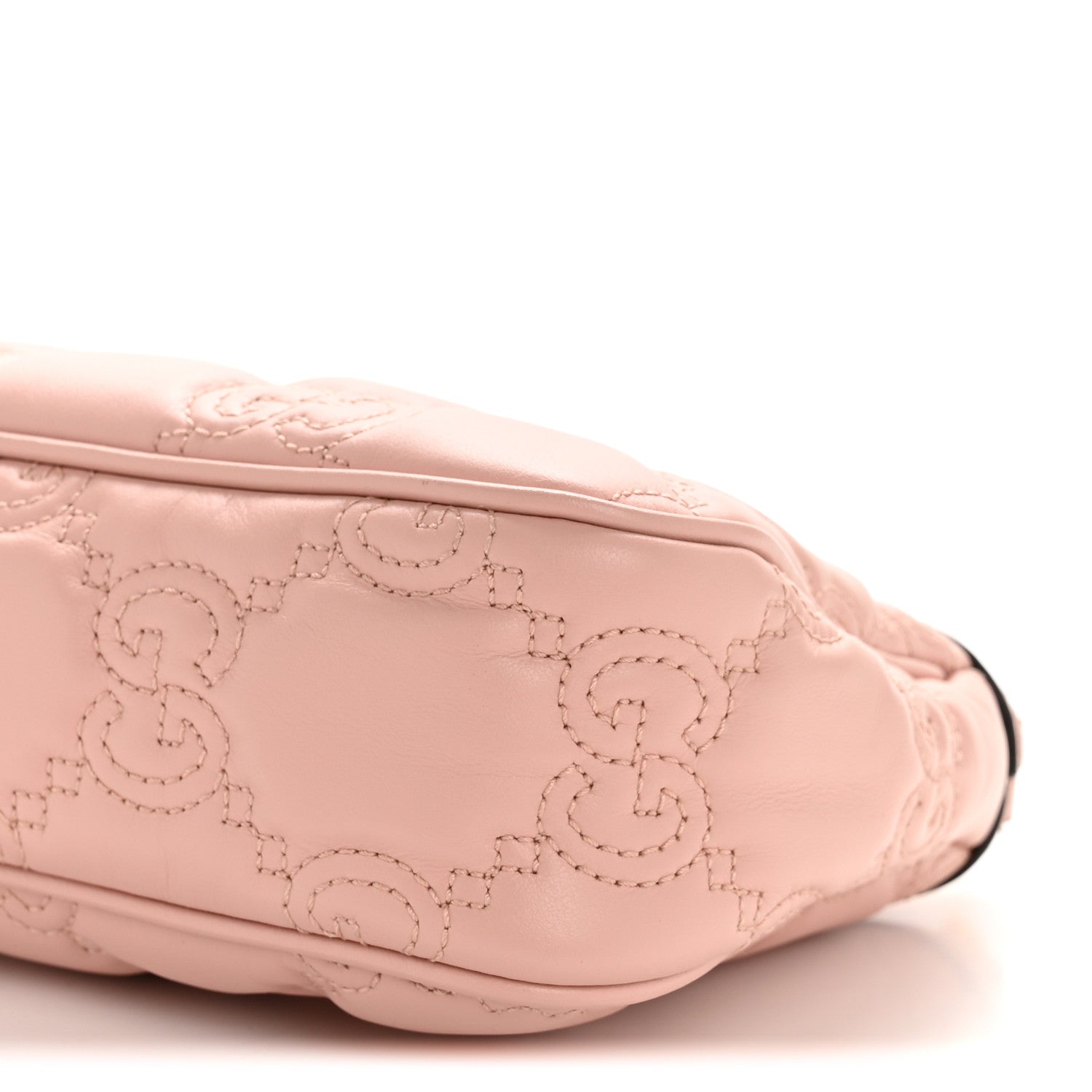 Calfskin GG Matelasse Chain Handbag Perfect Pink Natural