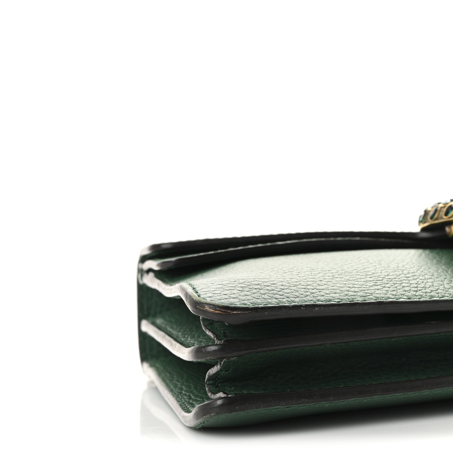 Pebbled Calfskin Small Dionysus Shoulder Bag Emerald
