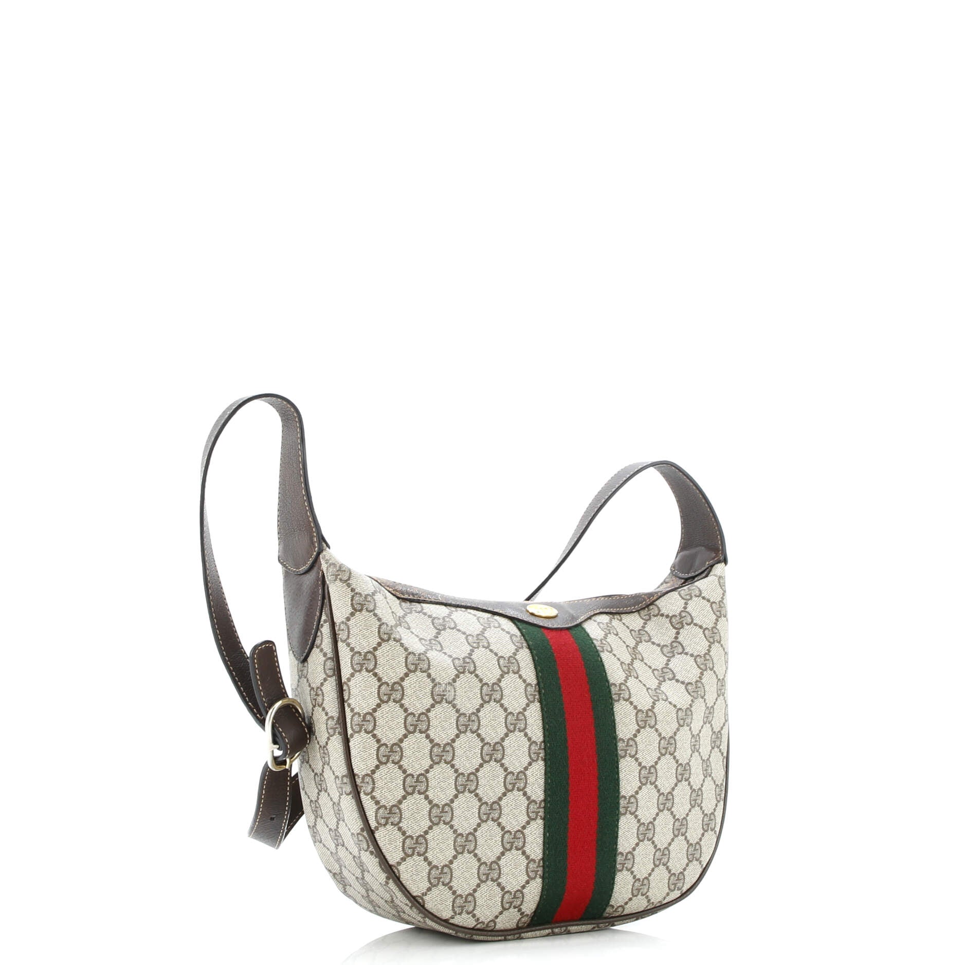 Ophidia Half Moon Hobo GG Coated Canvas Small
