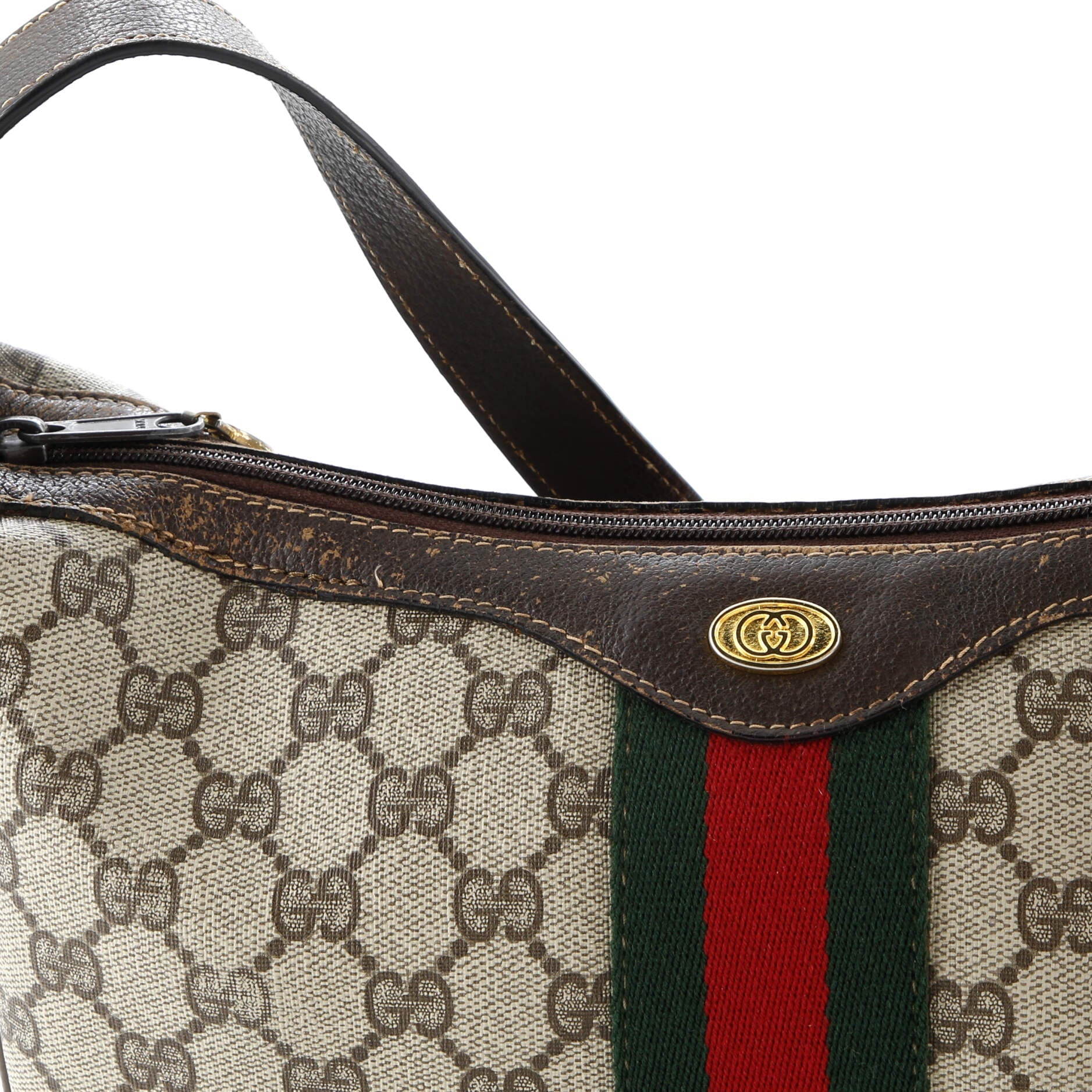 Ophidia Half Moon Hobo GG Coated Canvas Small