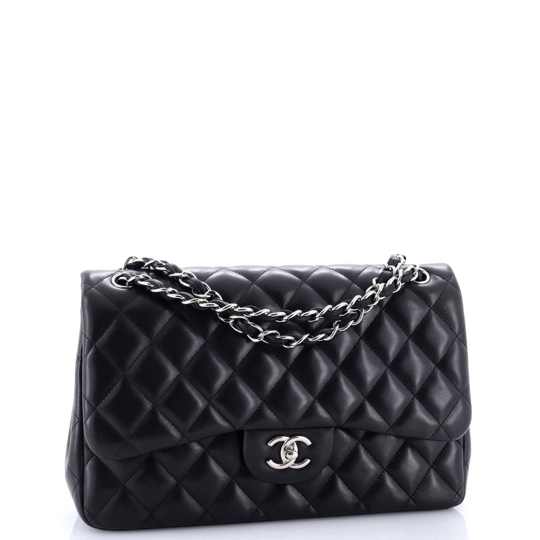 Classic Double Flap Bag Quilted Lambskin Jumbo