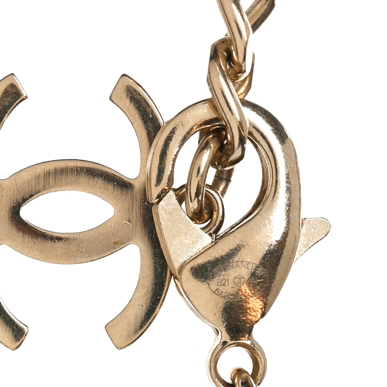 Crystal Chain CC Link Choker Gold Silver
