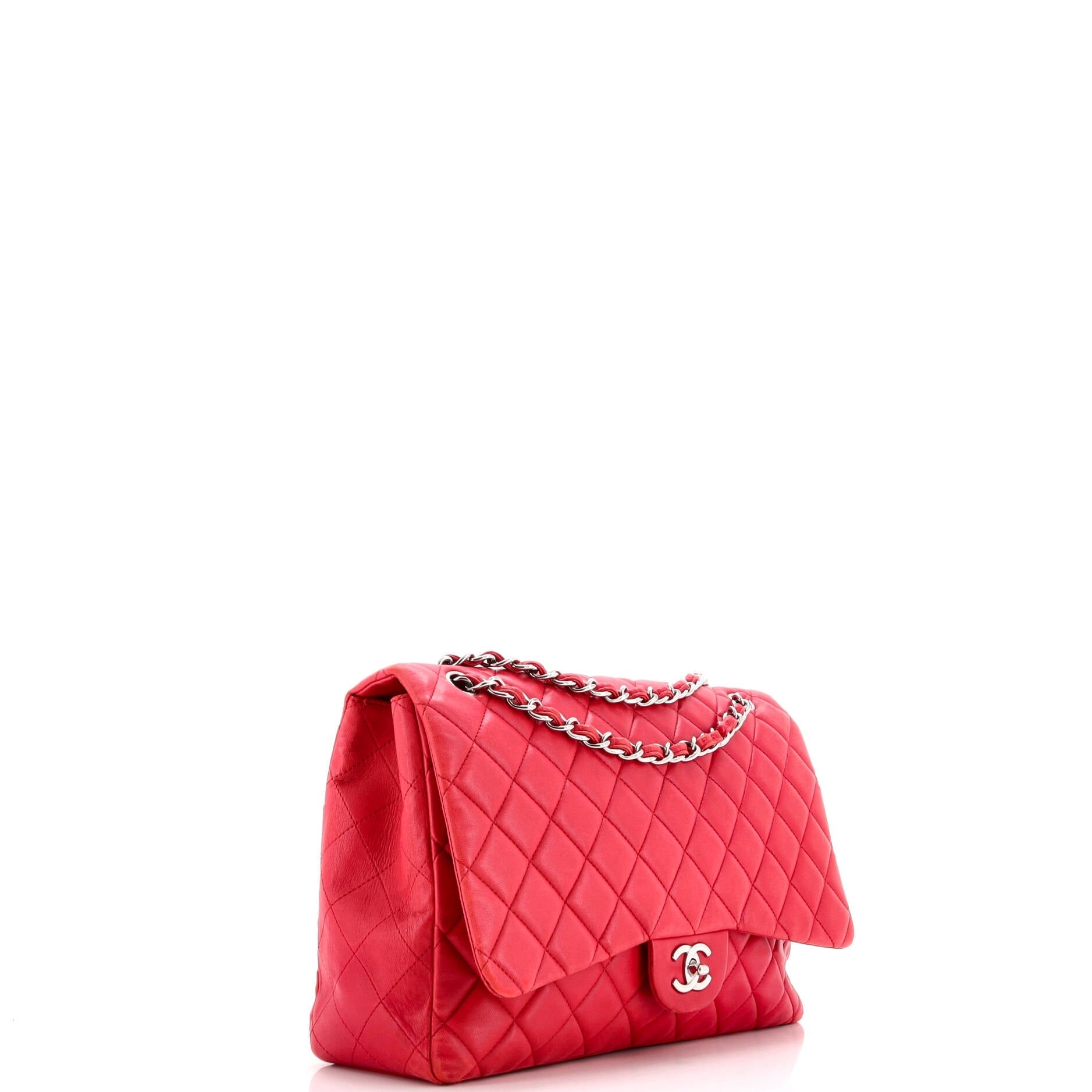 Classic Single Flap Bag Quilted Lambskin Maxi