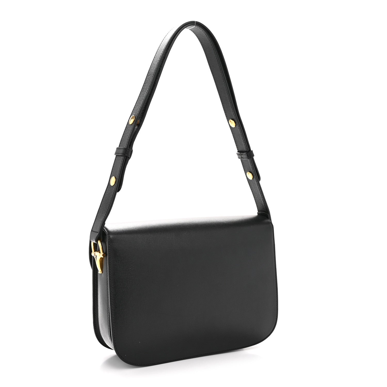 Azalea Calfskin Horsebit 1955 Shoulder Bag Black