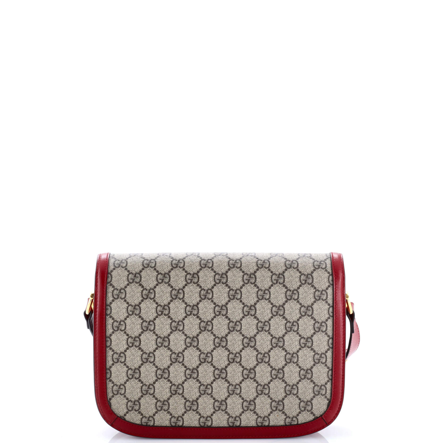 Horsebit 1955 Shoulder Bag GG Coated Canvas with Leather Small