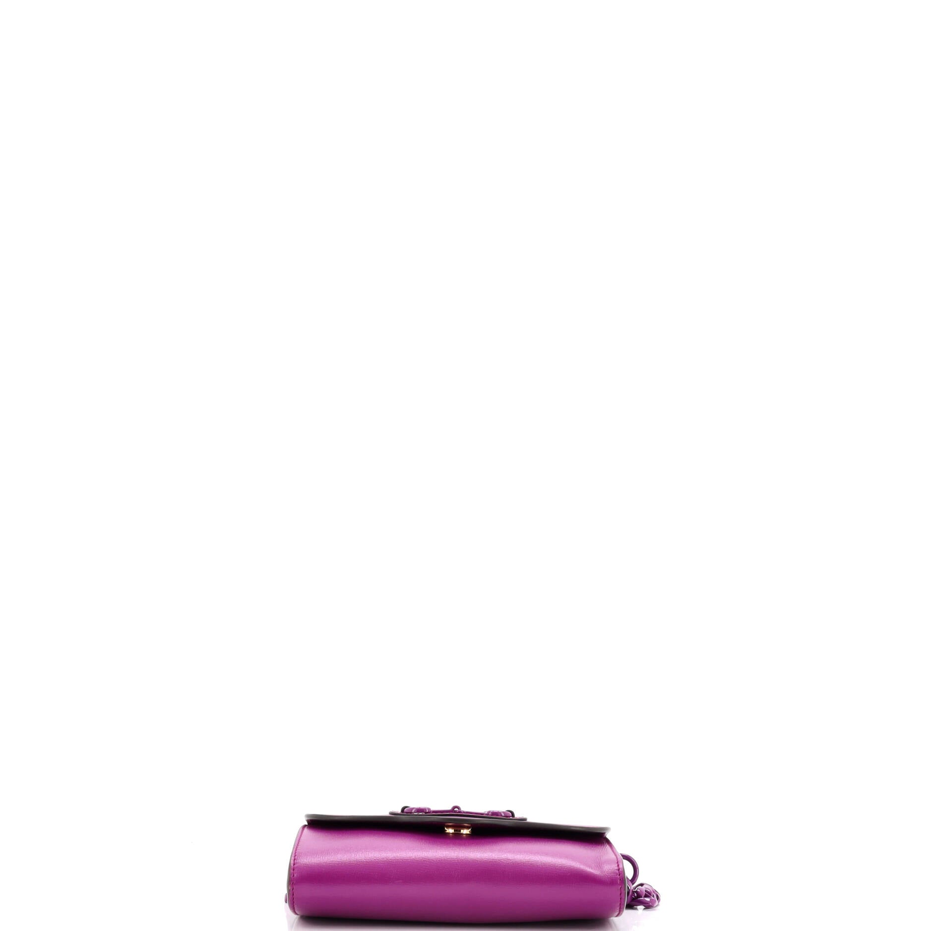 Horsebit 1955 Curved Flap Shoulder Bag Leather Mini