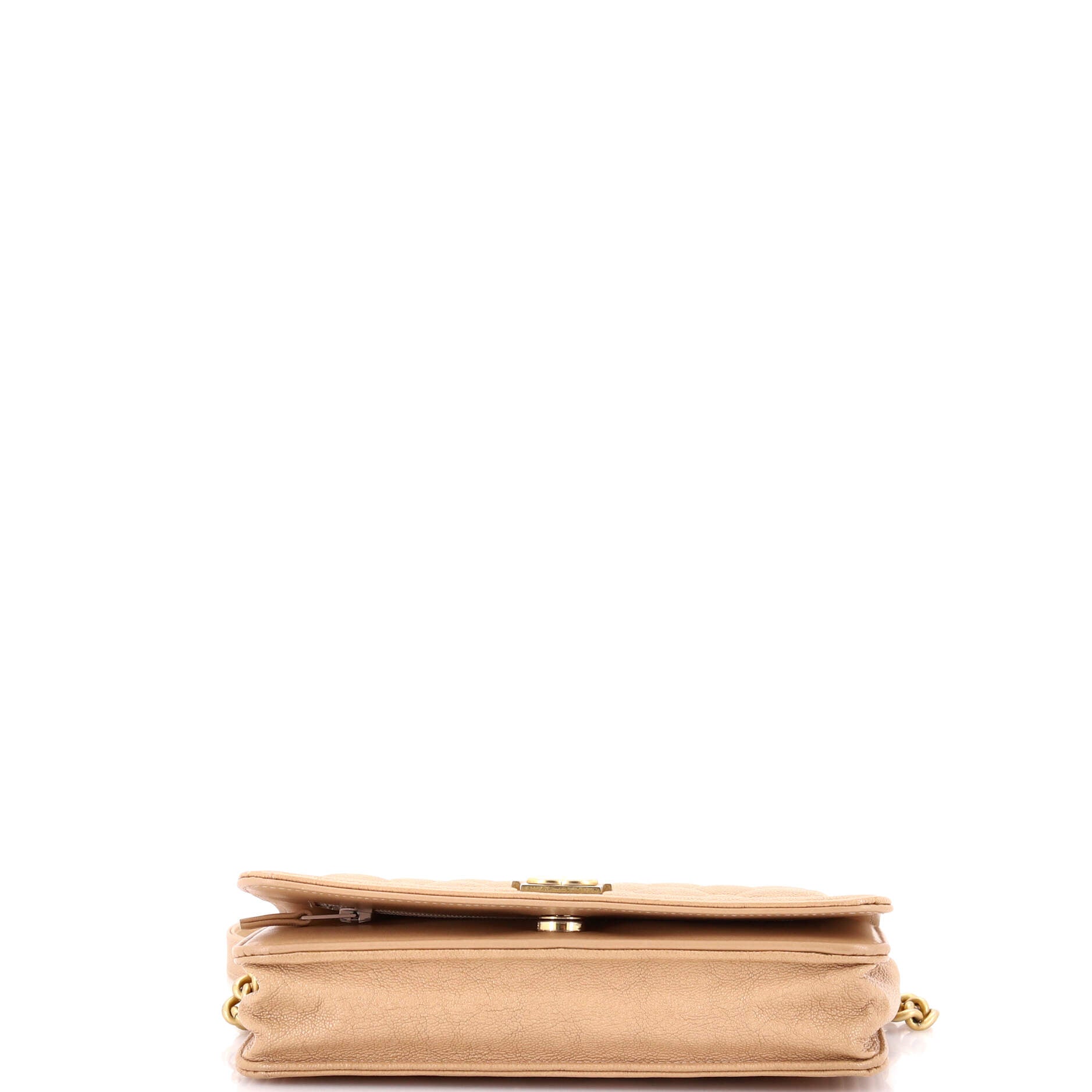 Boy Wallet on Chain Quilted Caviar
