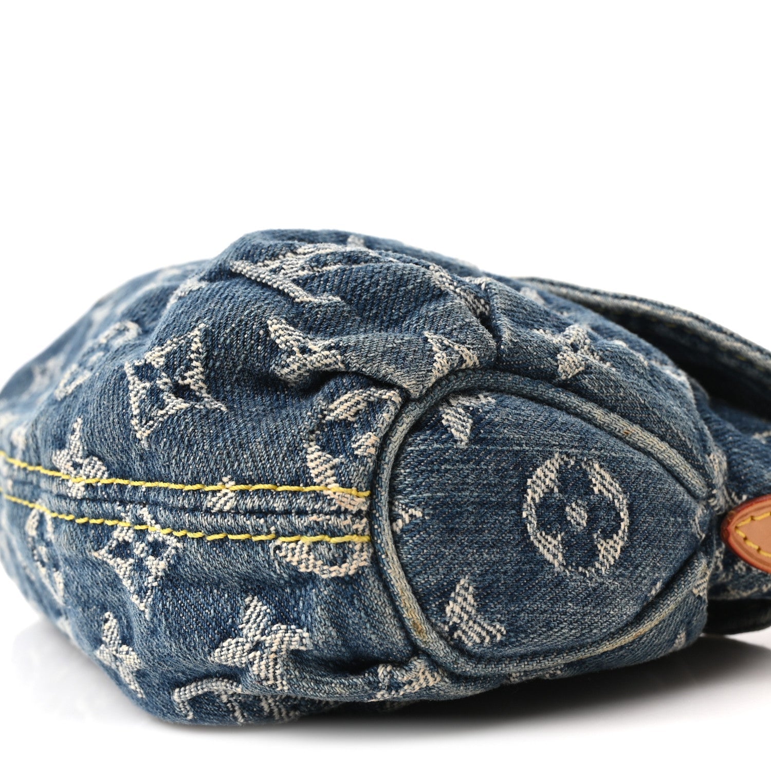 Monogram Denim Mini Pleaty Blue