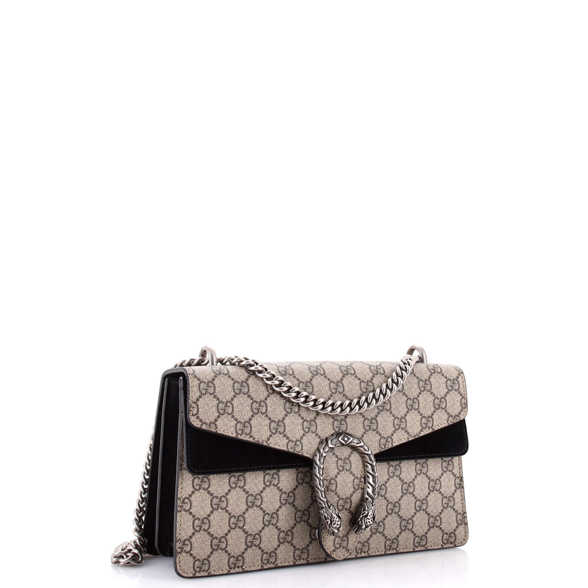 Dionysus Bag GG Coated Canvas and Leather Small