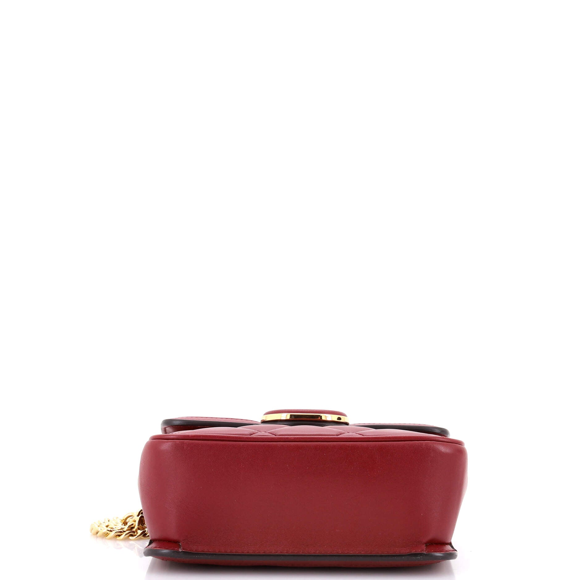 Deco Chain Flap Bag Mixed Matelasse Leather Mini
