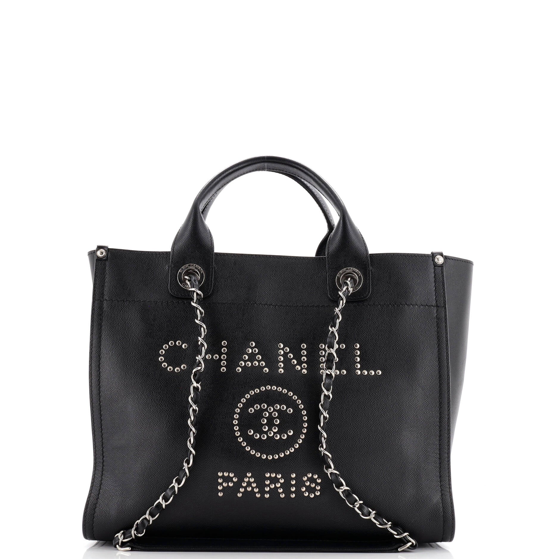 Deauville Tote Studded Caviar Small