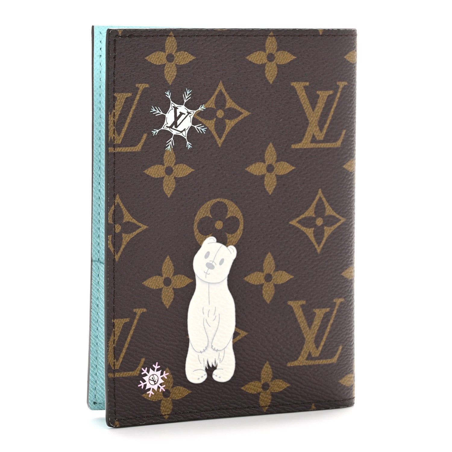 Monogram 2025 Christmas Animation Passport Cover Azur Frost