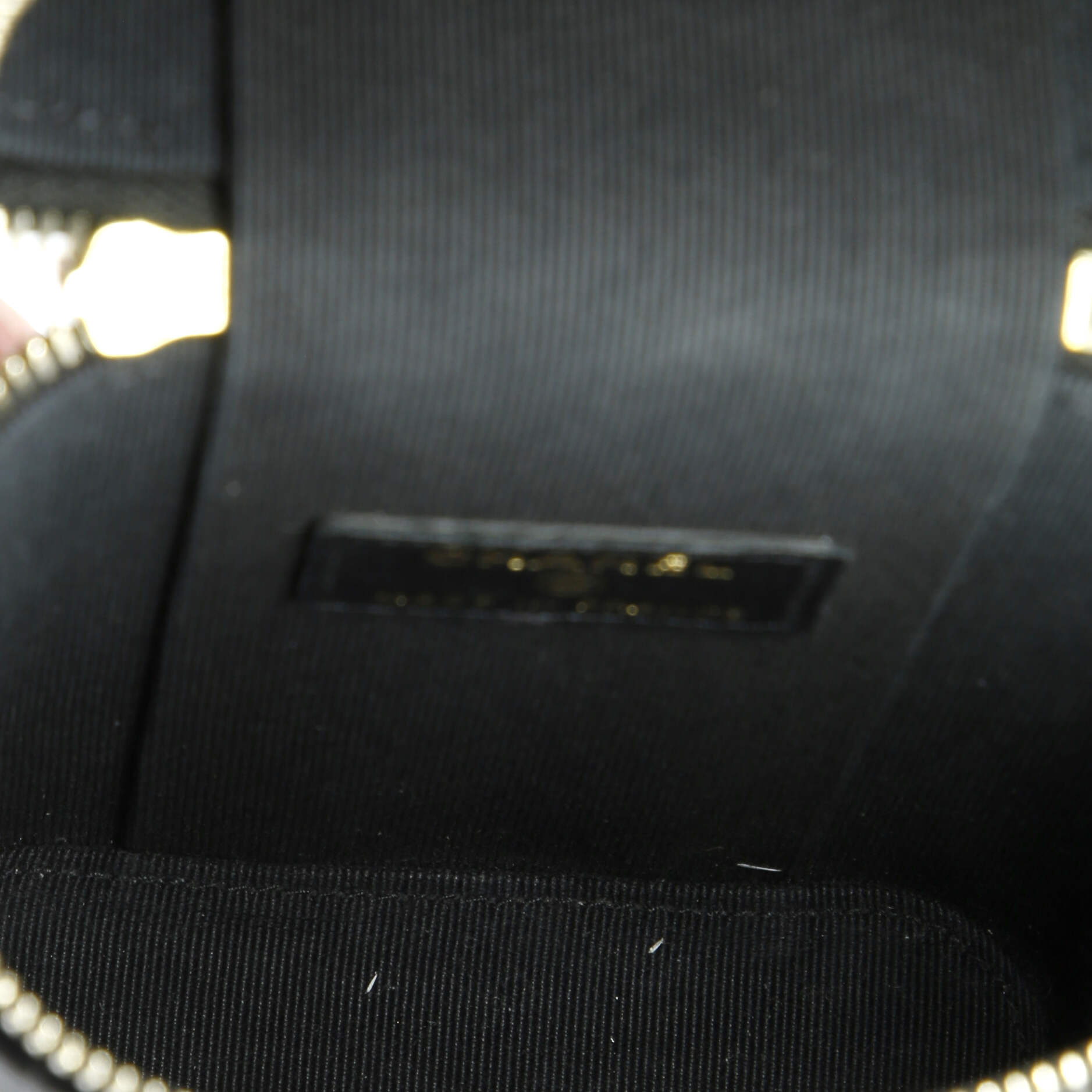 Classic Vanity Top Handle Phone Holder with Chain Quilted Lambskin