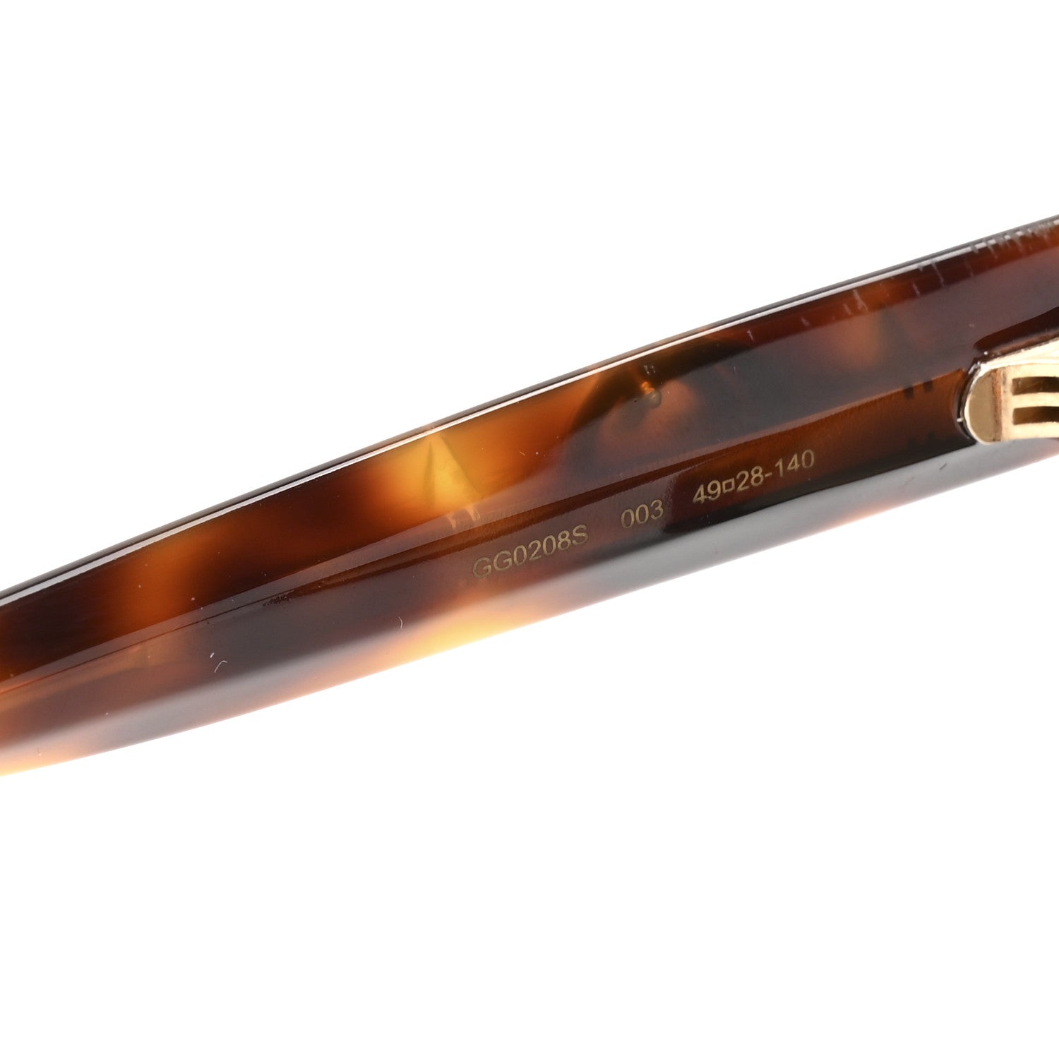 Round Frame Star Sunglasses GG0208S Tortoise