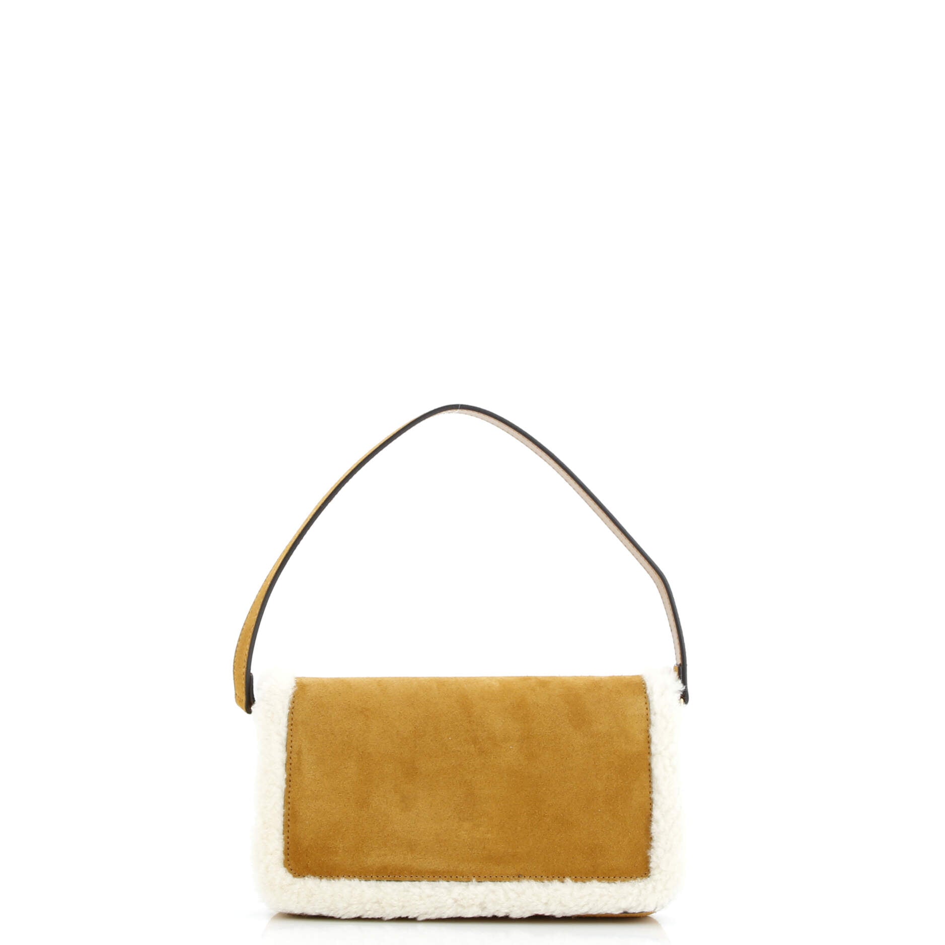 Horsebit 1955 Shoulder Bag Suede with Shearling Mini