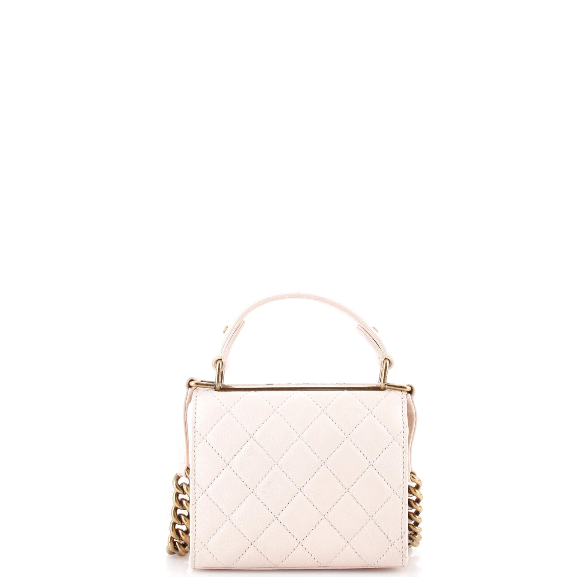 Rita Top Handle Flap Bag Quilted Goatskin Small