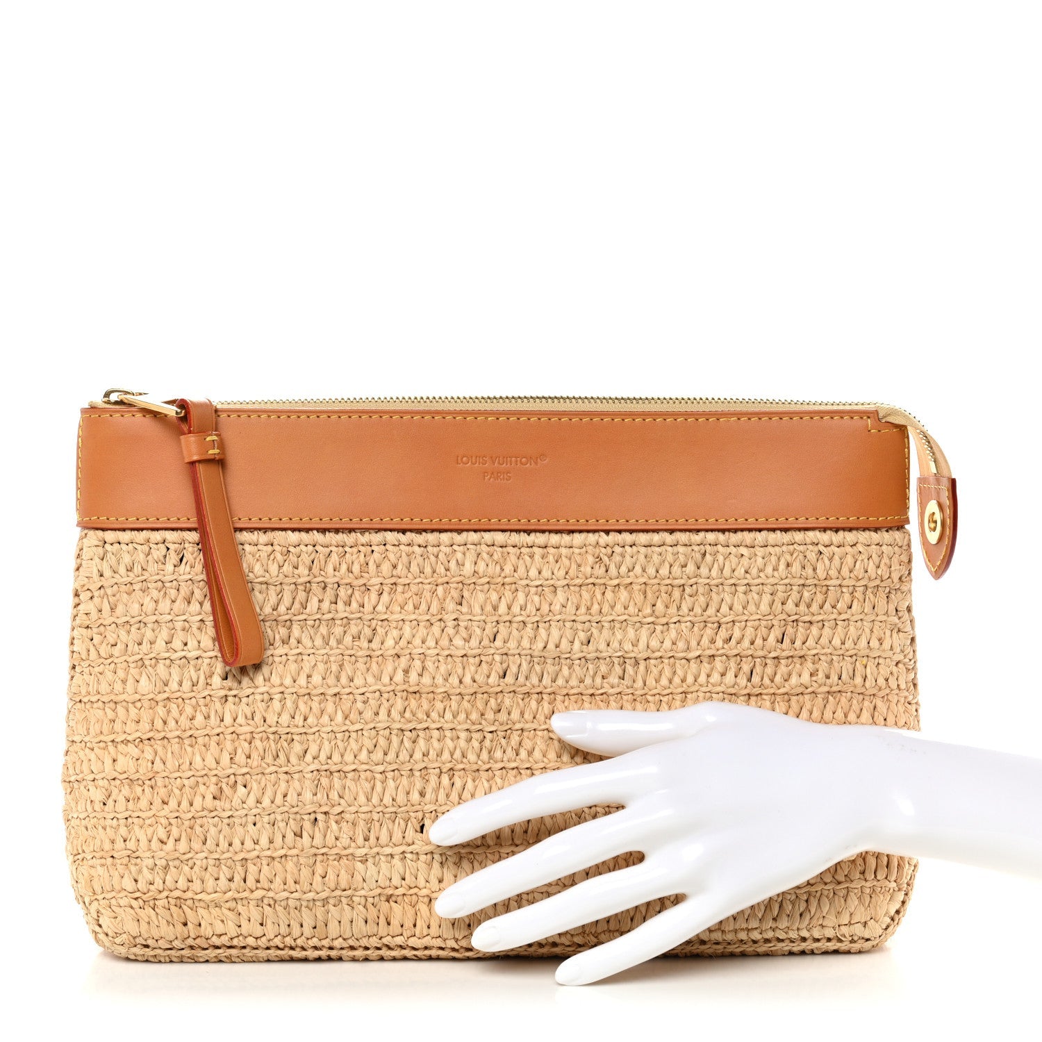 Raffia Pochette Voyage Souple Natural Beige