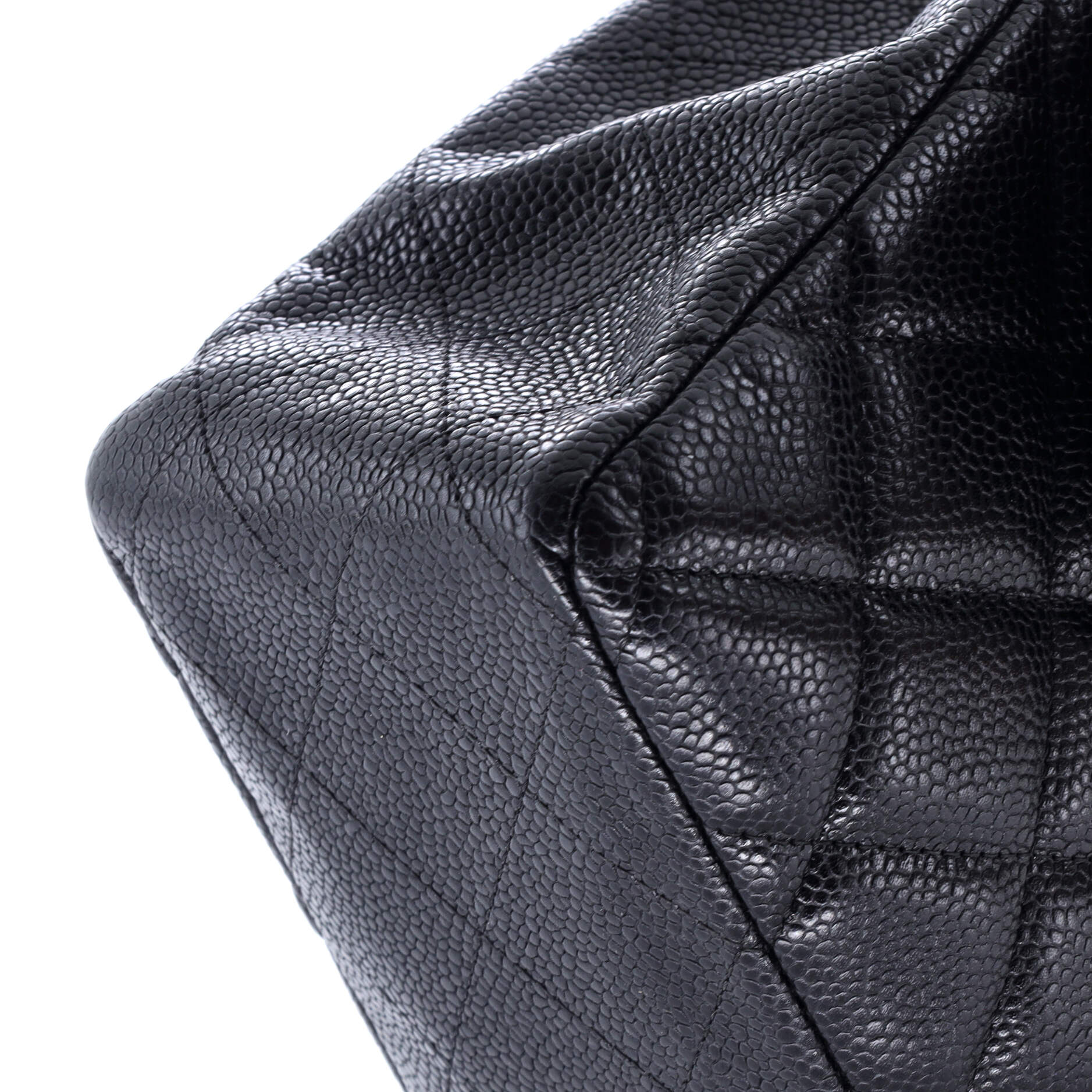 Classic Single Flap Bag Quilted Caviar Jumbo