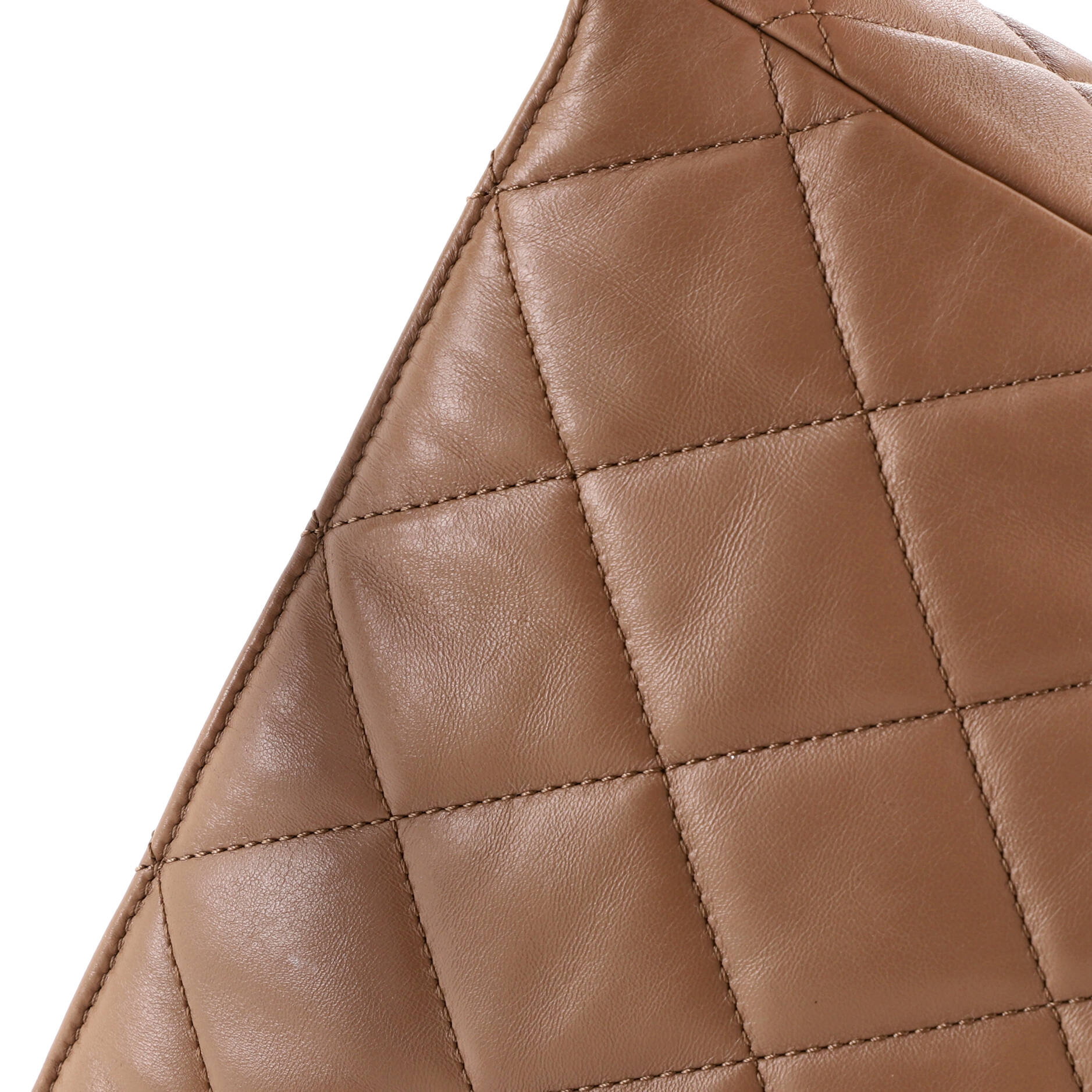CC Turnlock Belted Chain Handle Hobo Quilted Lambskin Medium