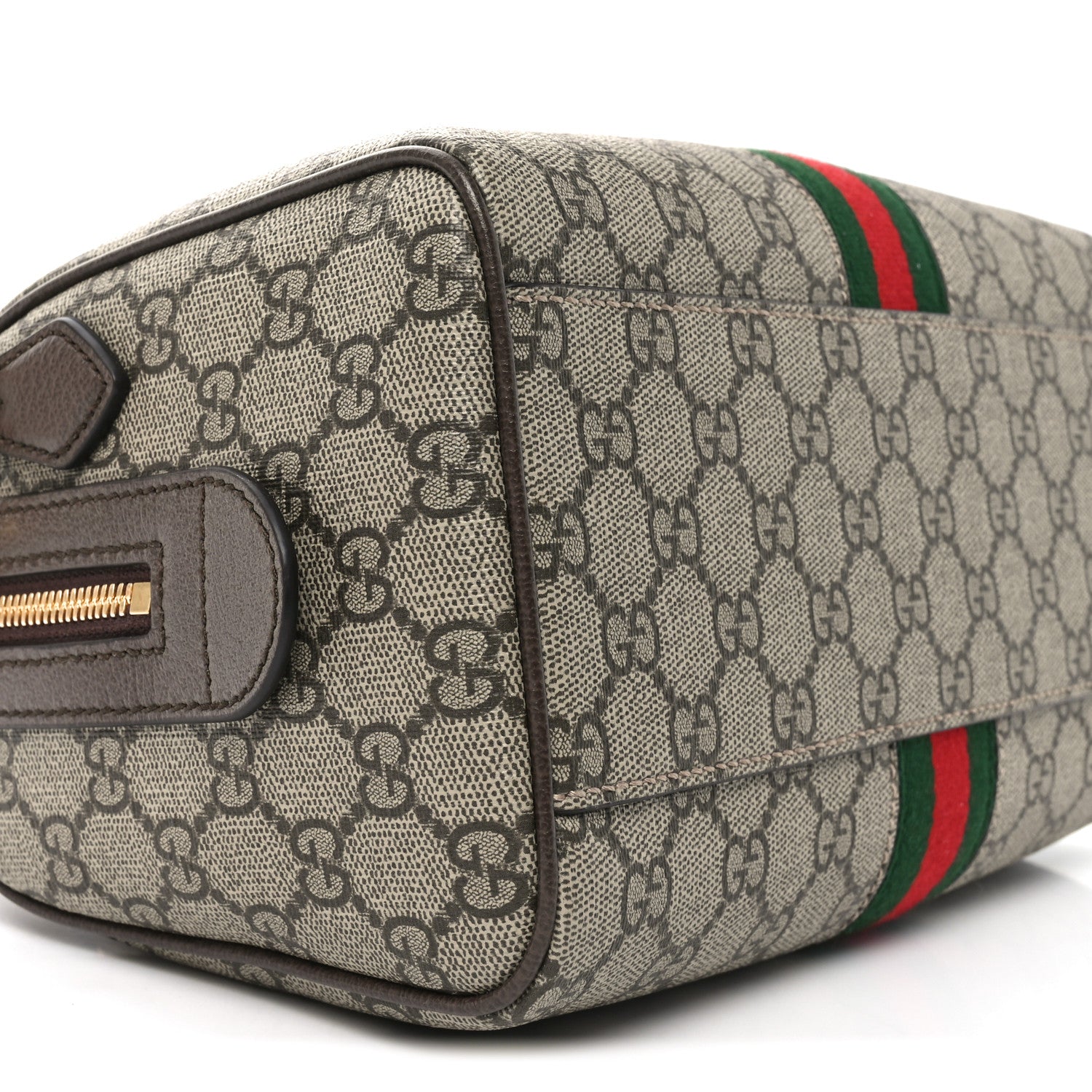 GG Supreme Monogram Web Small Ophidia Boston Beige New Acero