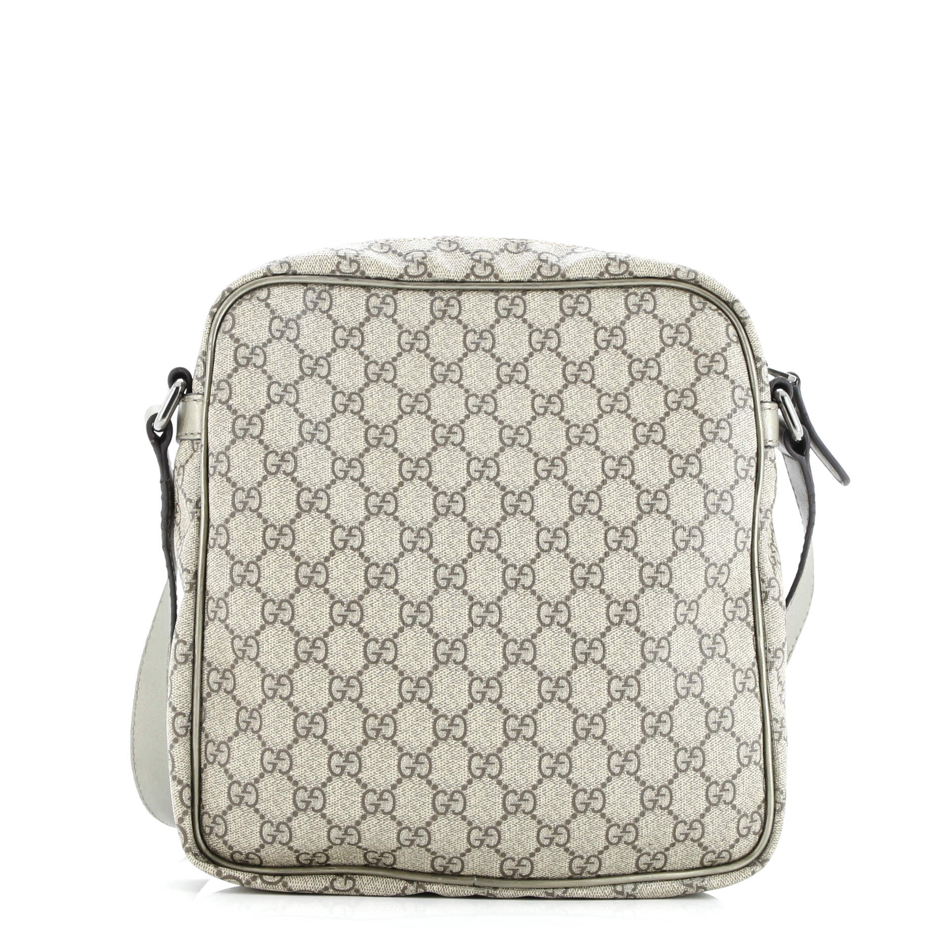 Front Zip Messenger GG Coated Canvas Medium
