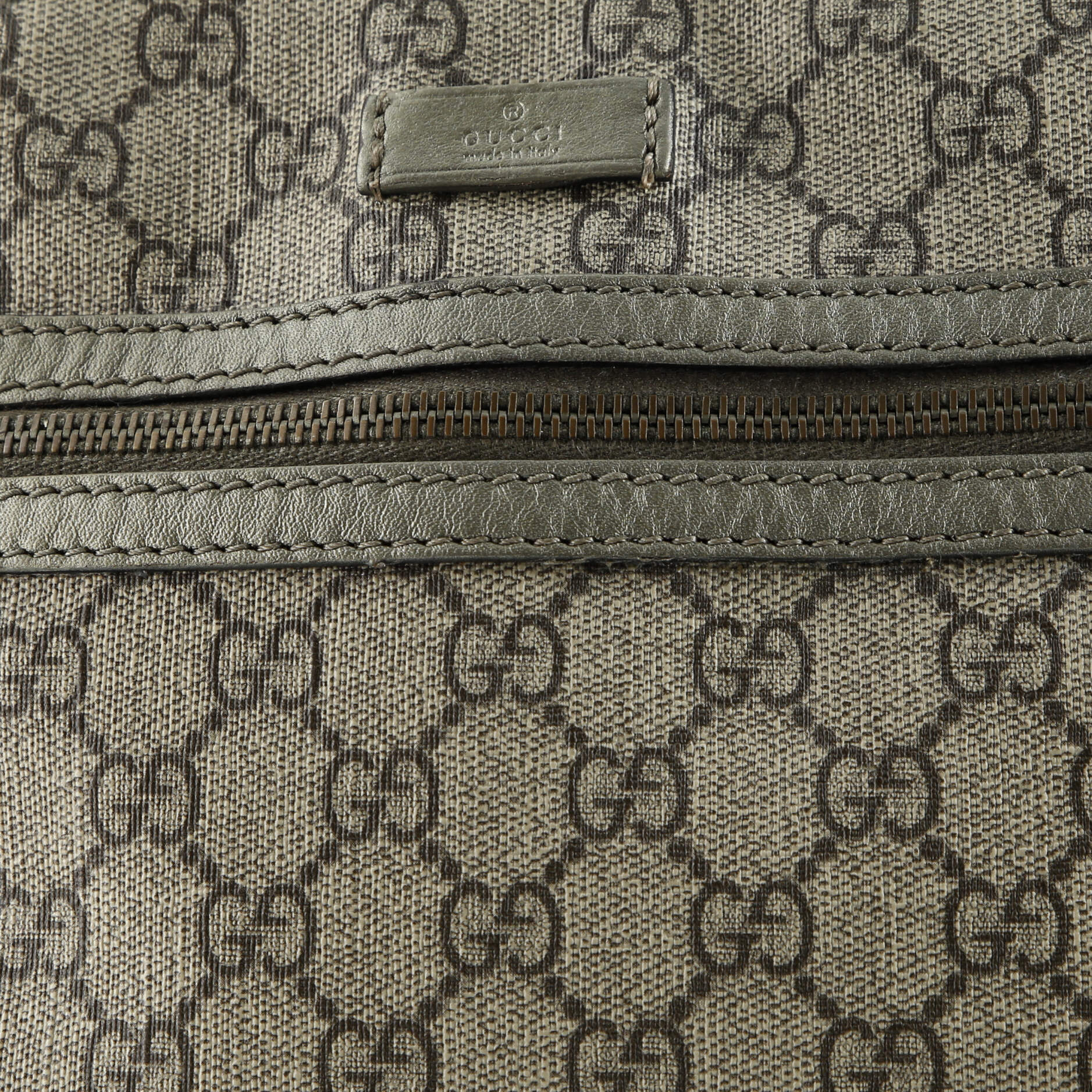 Front Zip Messenger GG Coated Canvas Medium