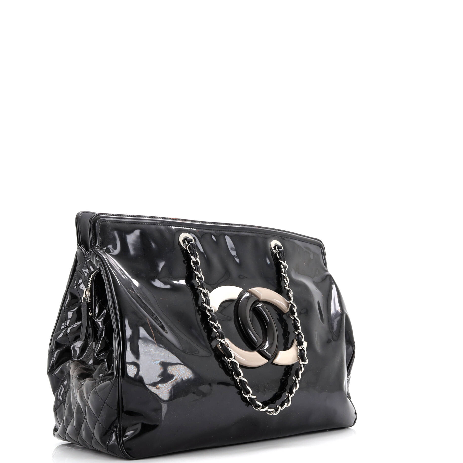 Lipstick Tote Patent Vinyl XL