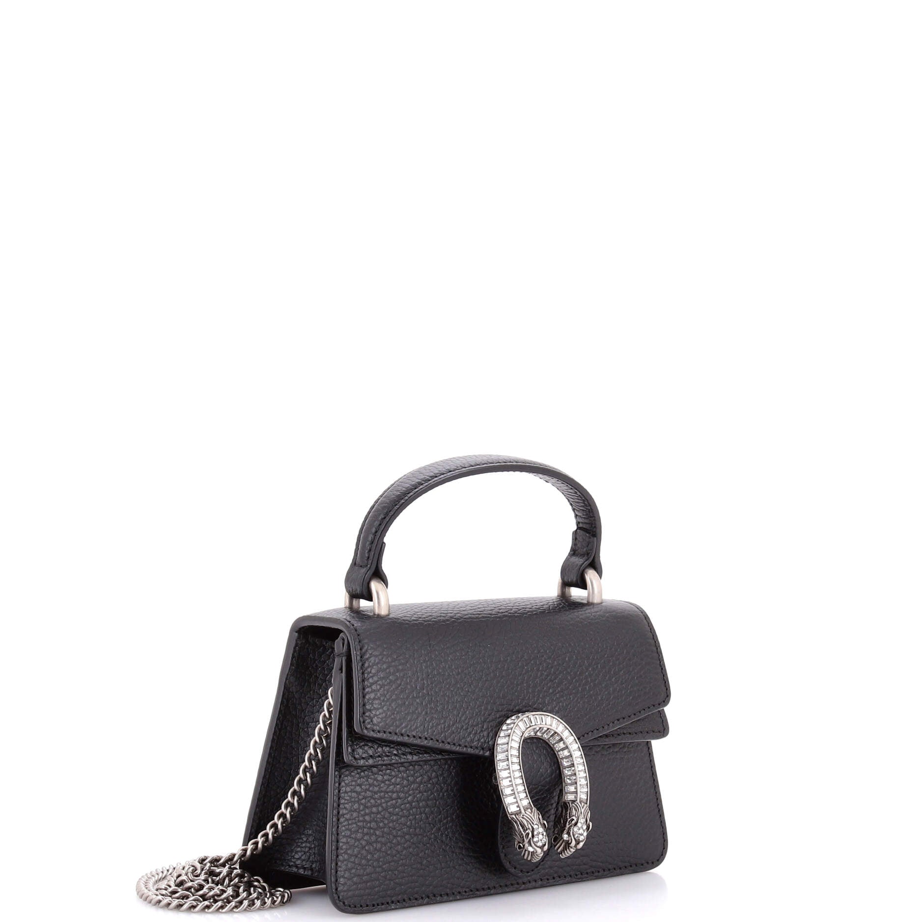 Dionysus Top Handle Bag Leather with Crystals Mini