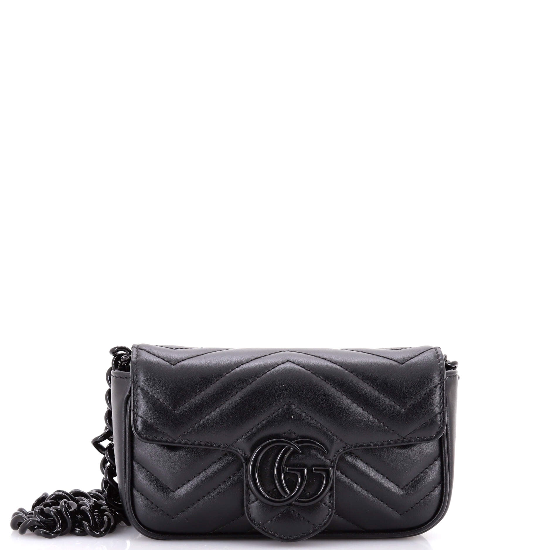 GG Marmont Flap Belt Bag Matelasse Leather