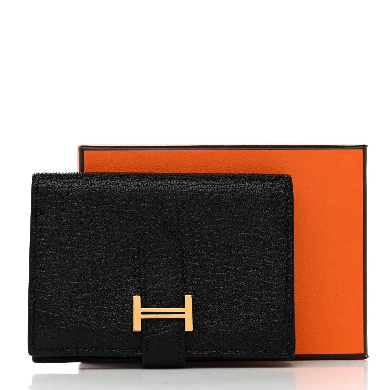 Chevre Mysore Bearn Card Holder Wallet Black