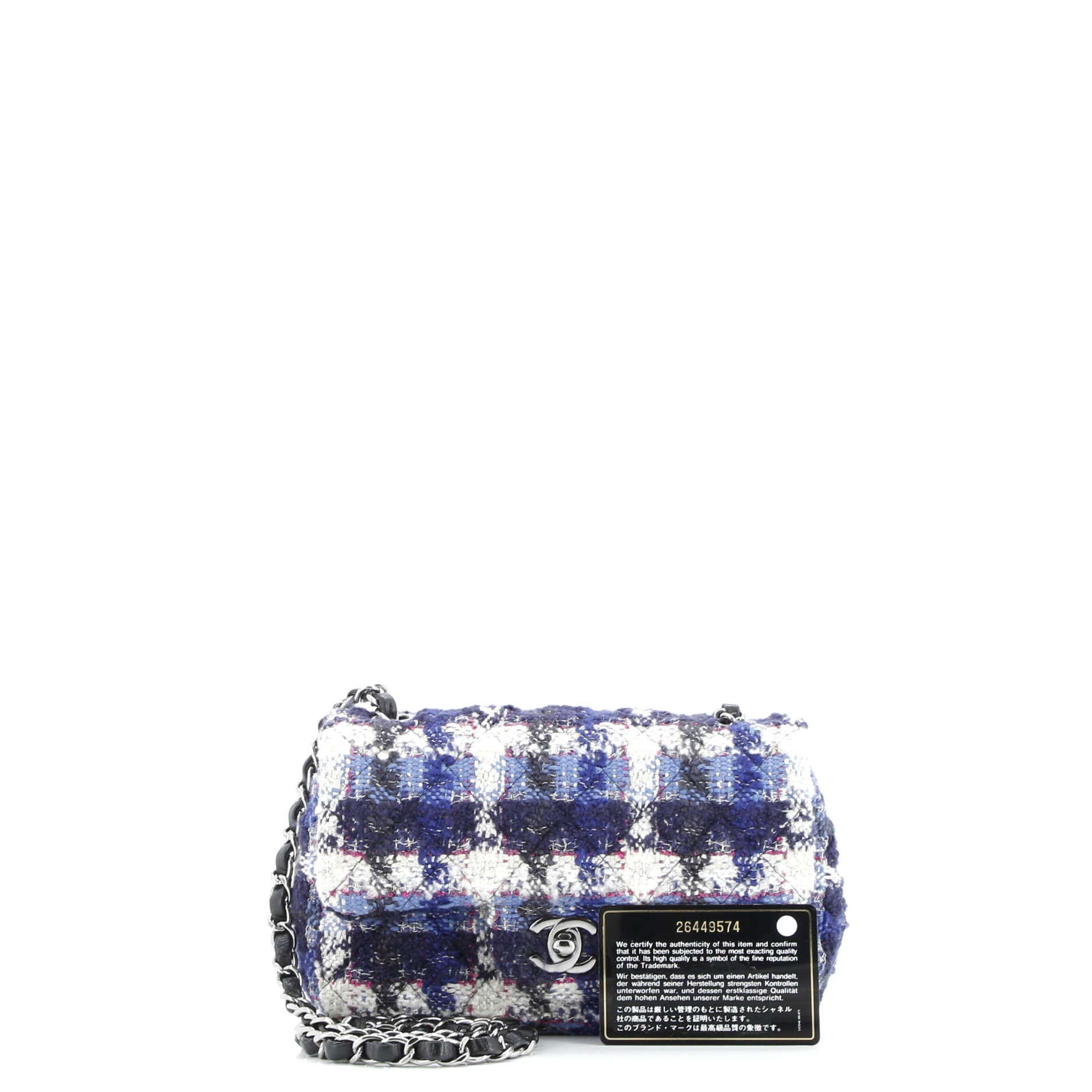 Classic Single Flap Bag Quilted Tweed Mini