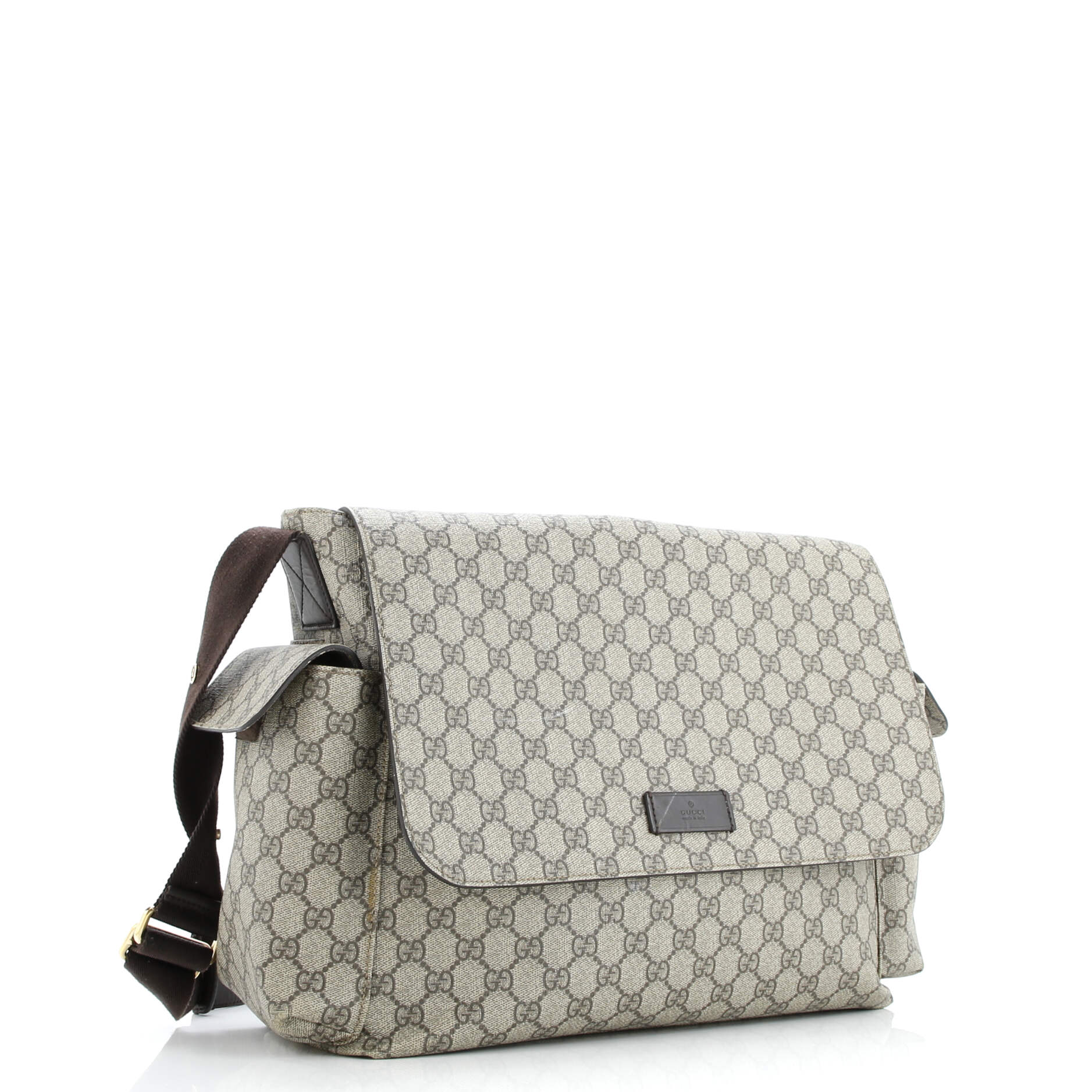 Diaper Bag GG Coated Canvas