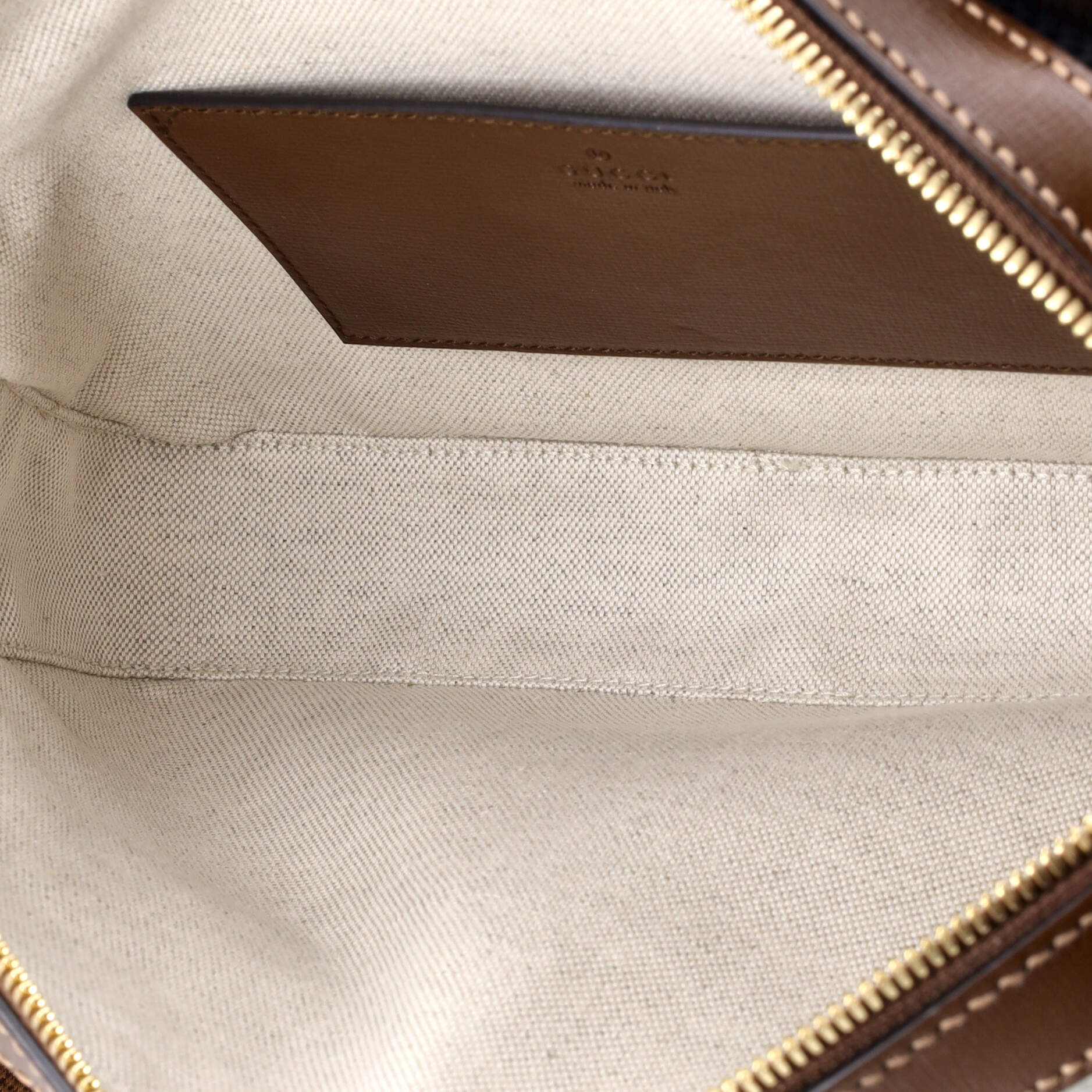 Interlocking G Patch Buckle Backpack GG Coated Canvas