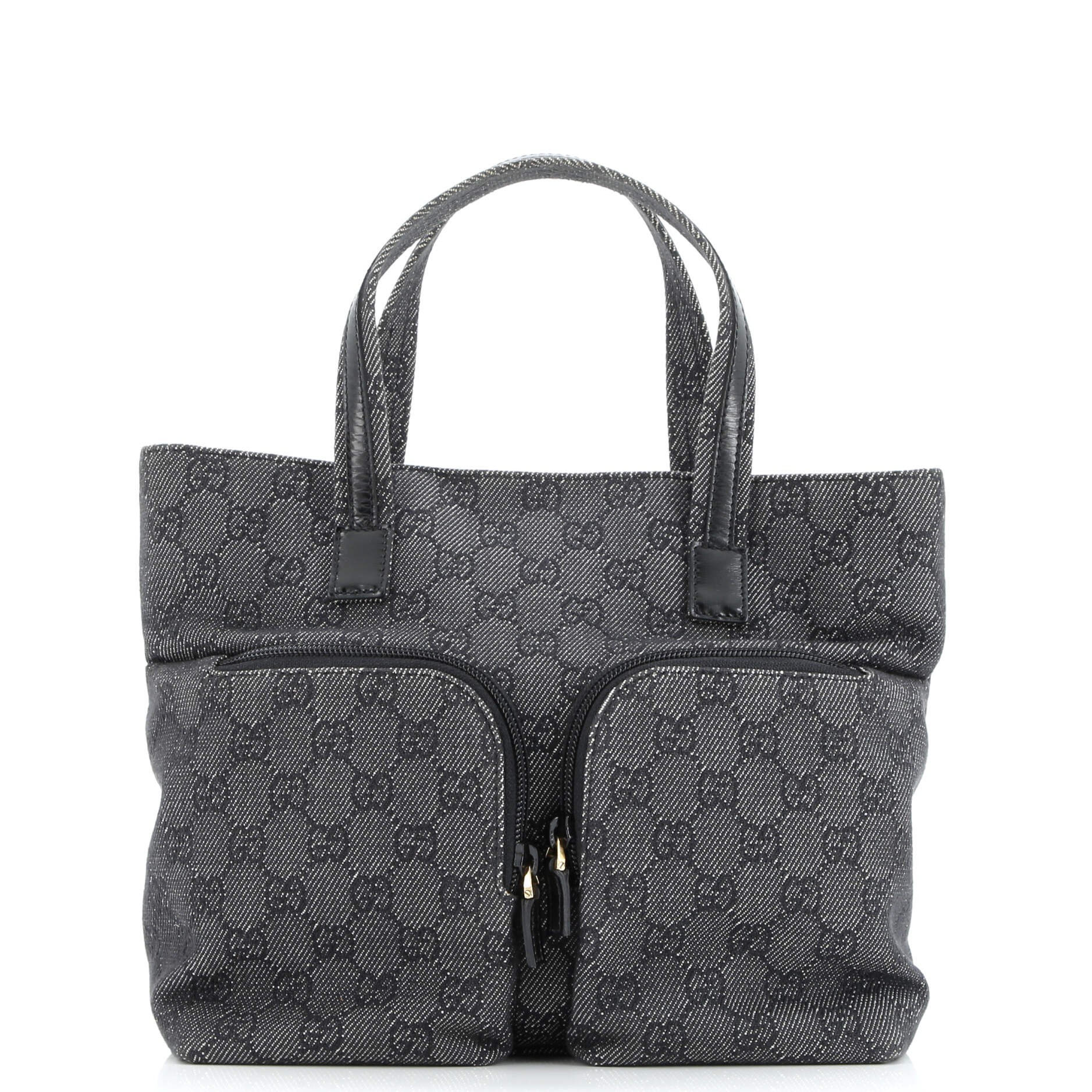 Double Pocket Tote GG Canvas Small