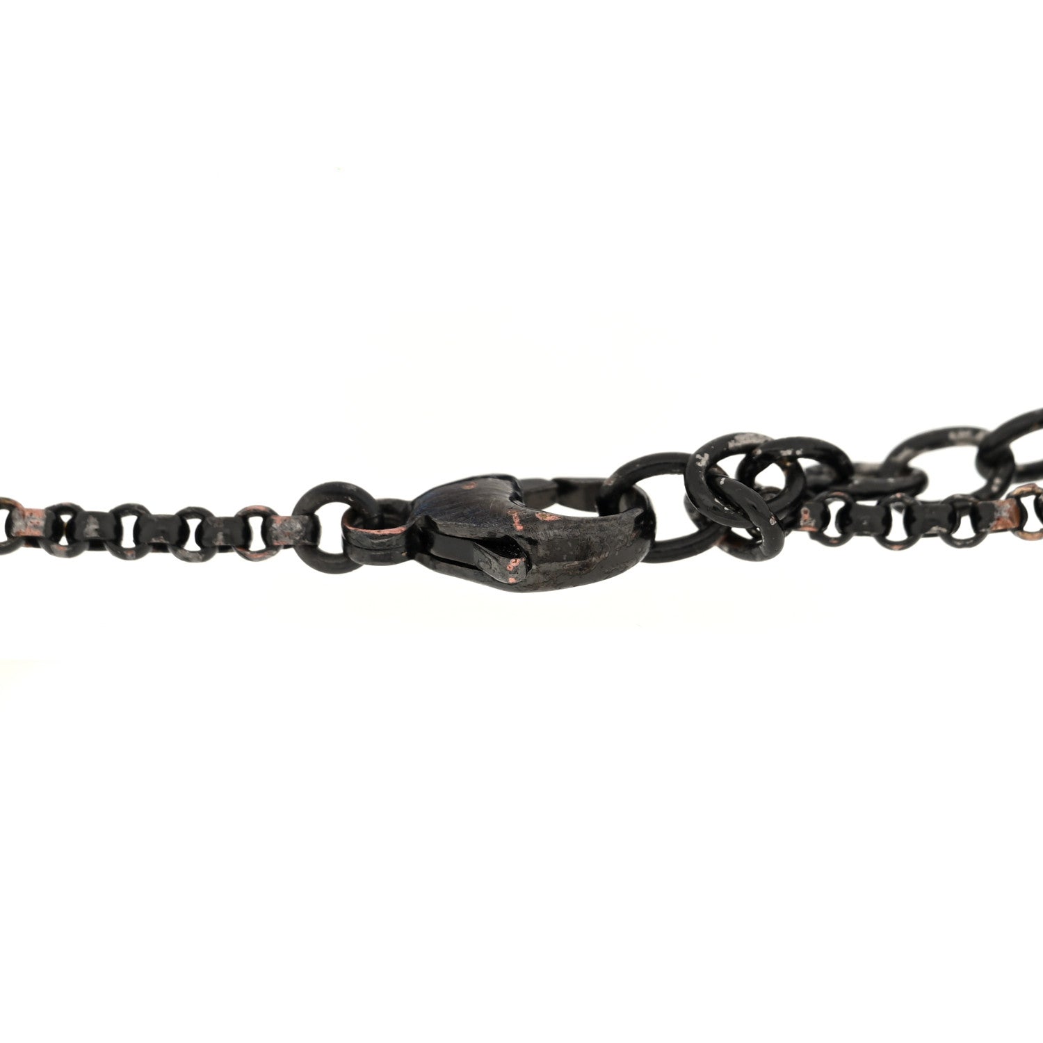 Metal Enamel Monogram Party Bracelet Black Multicolor