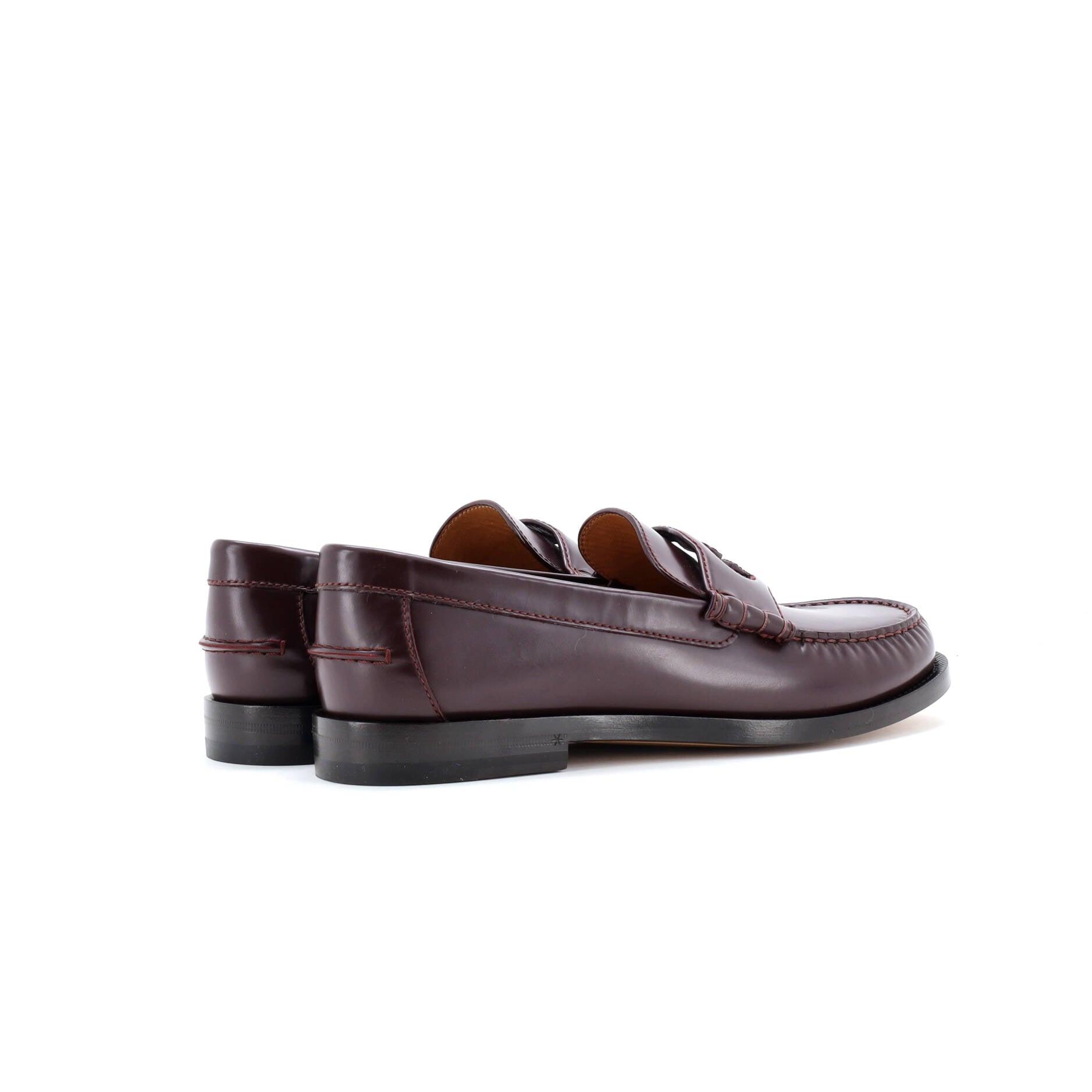 Men's Interlocking G Cutout Loafers Leather