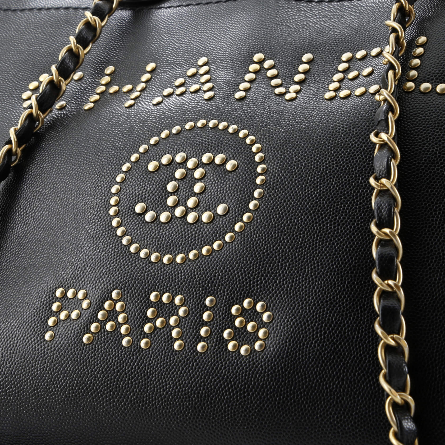 Deauville Tote Studded Caviar Small