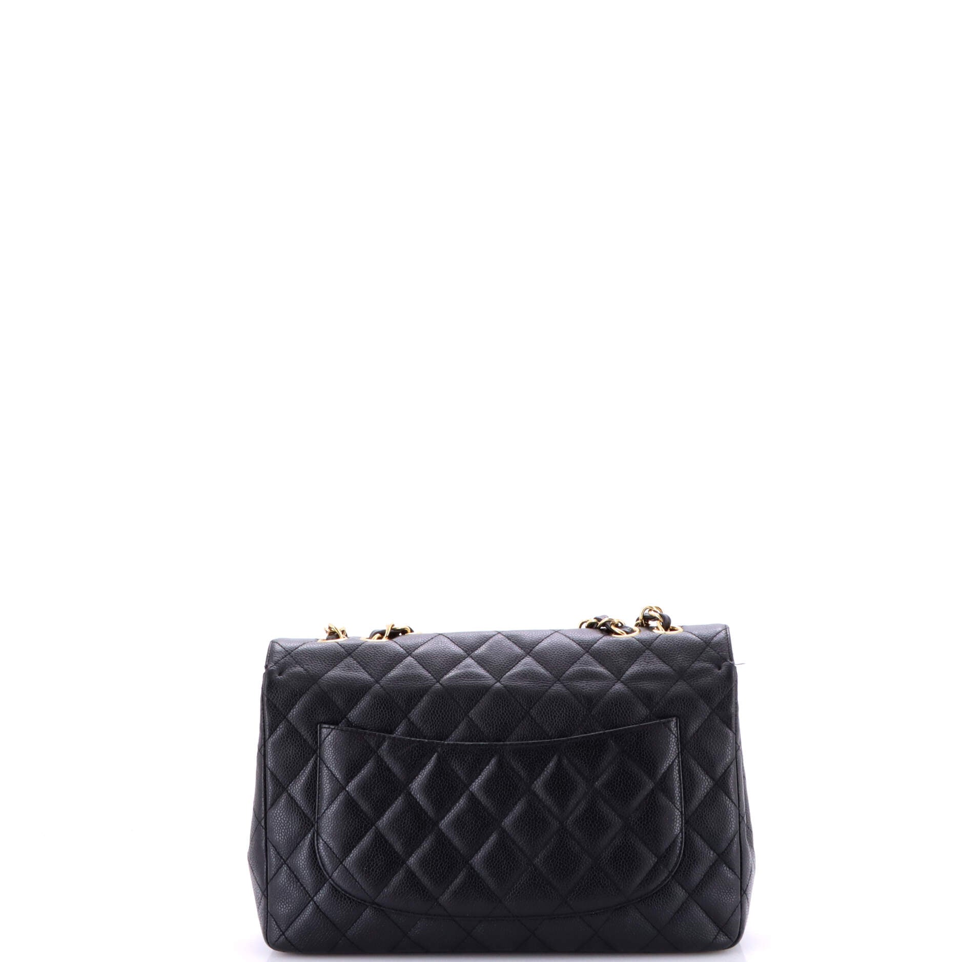 Classic Double Flap Bag Quilted Caviar Jumbo