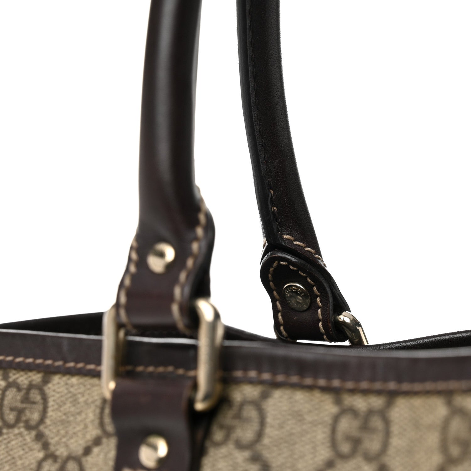 GG Plus Monogram Joy Vertical Tote Dark Brown